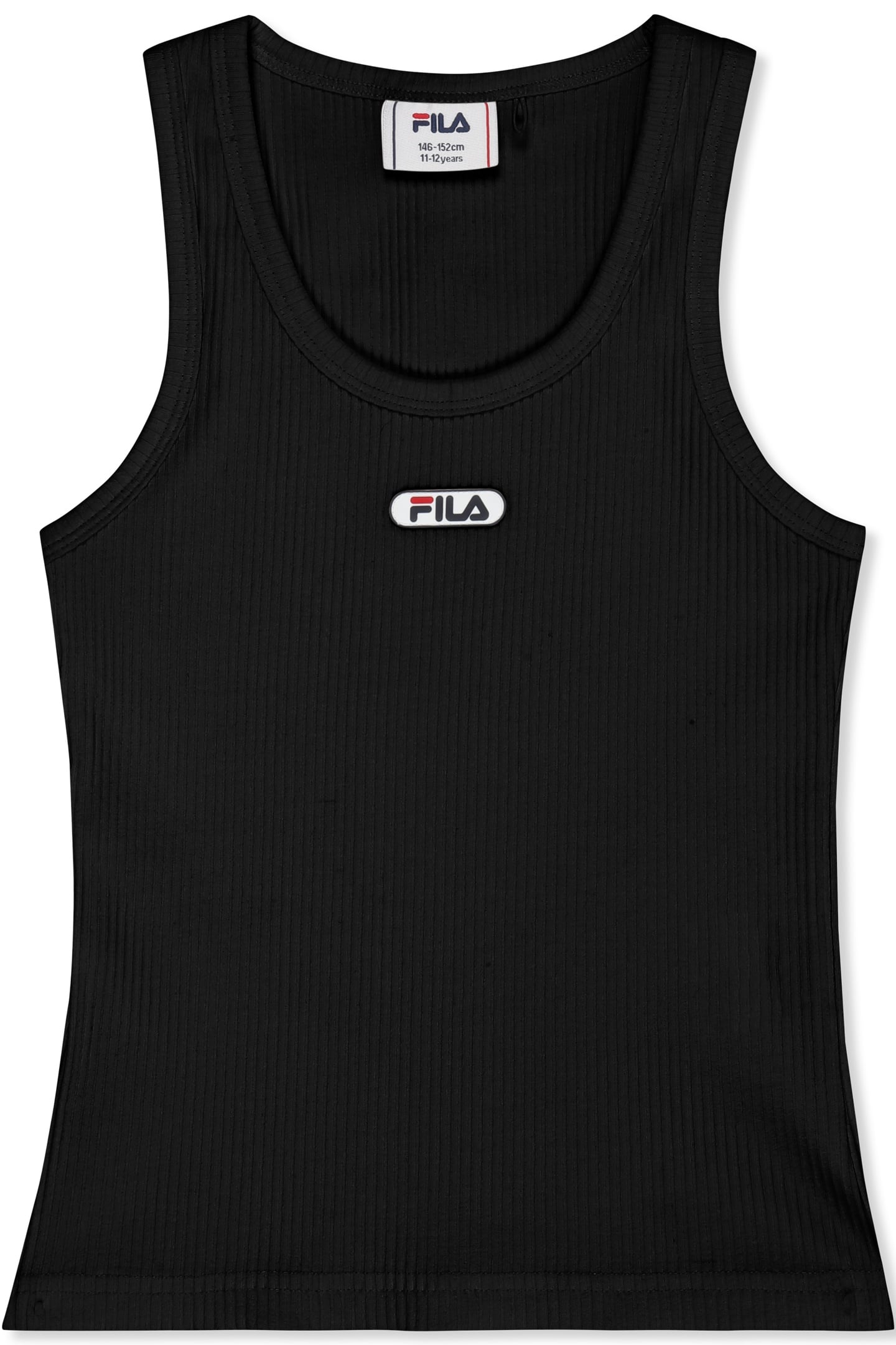 FORCONE LOGO RIB TANK TOP BLACK 1