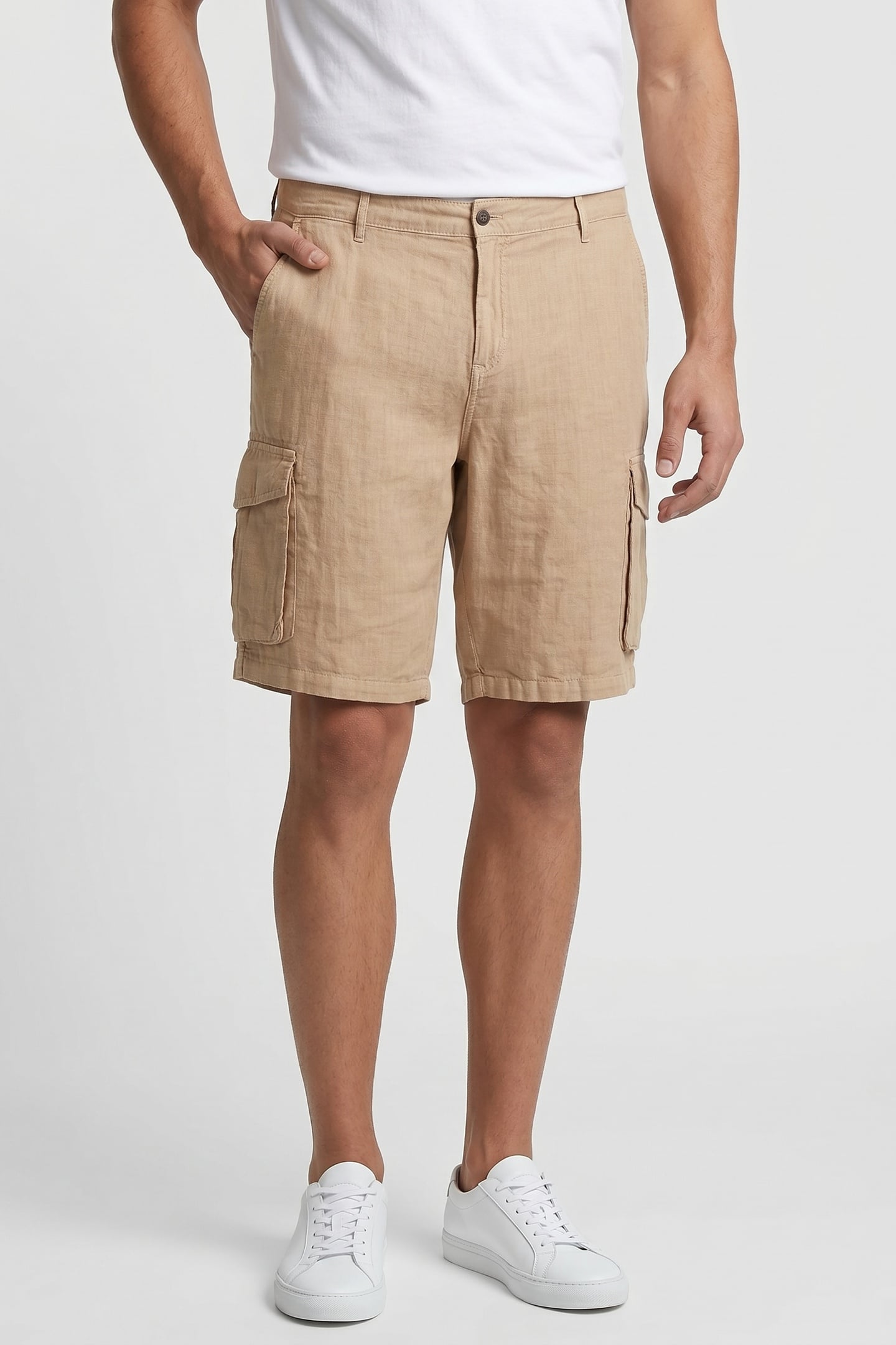 BERMUDA CARGO LINEN SAND 1