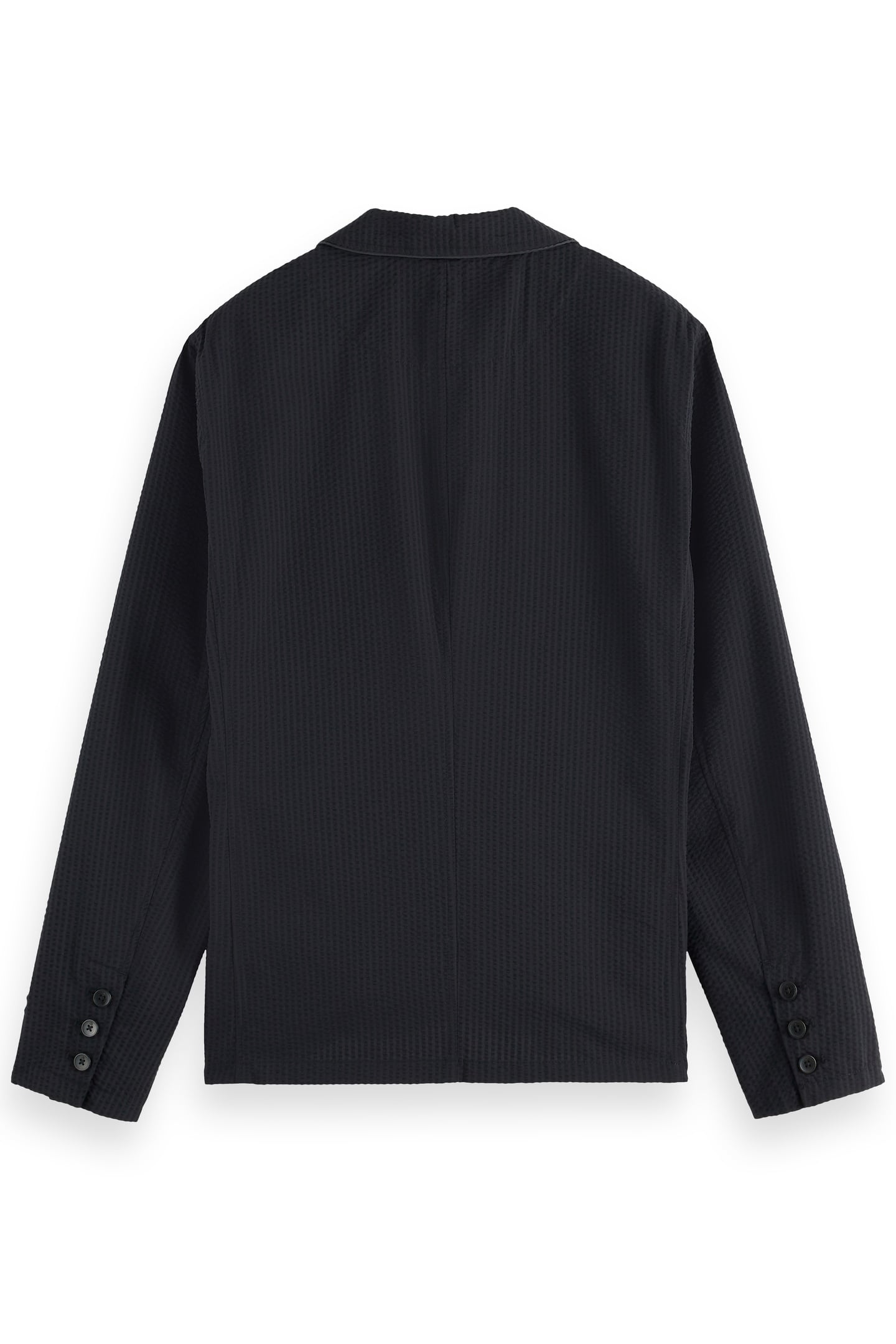 UNCONSTRUCTED 3-BUTTON COTTON-BLEND SEERSUCKER BLAZER WASHED 5
