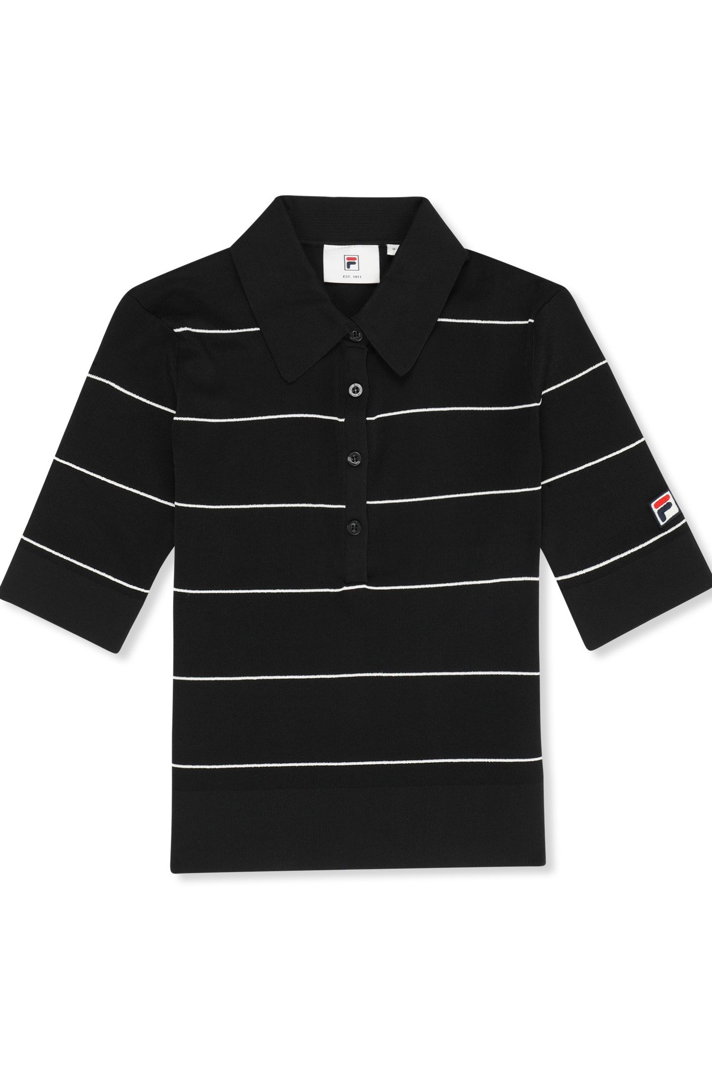 MONTECARLO SLIM FINE KNITTED POLO SHIRT BLACK 3