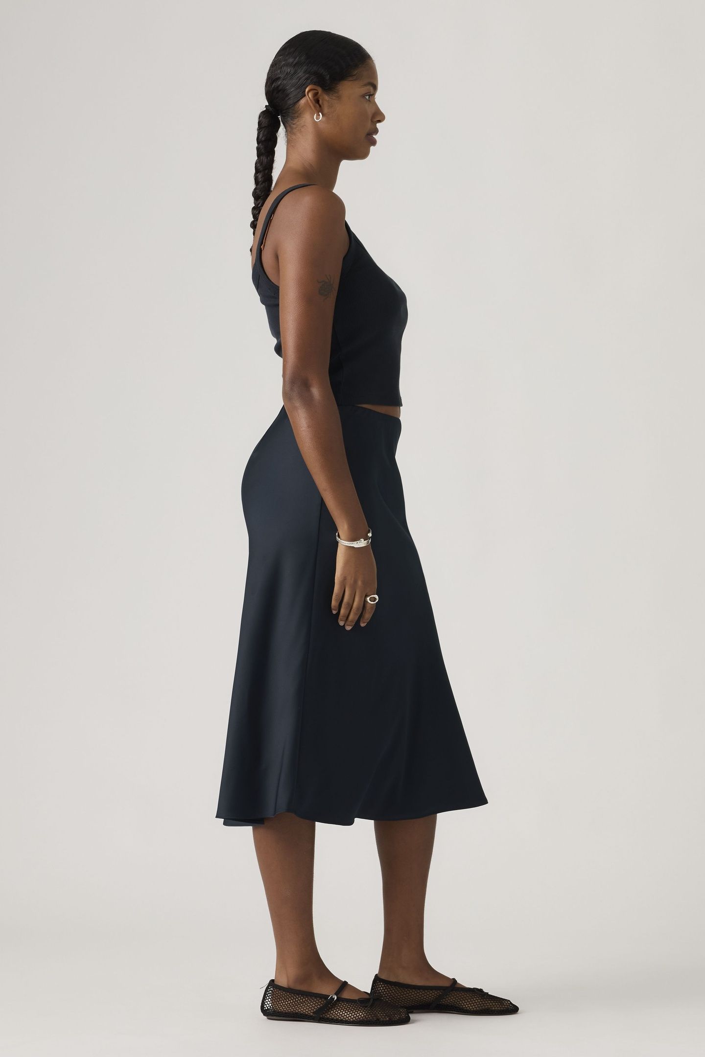 ARIEL MIDI SLIP SKIRT 4