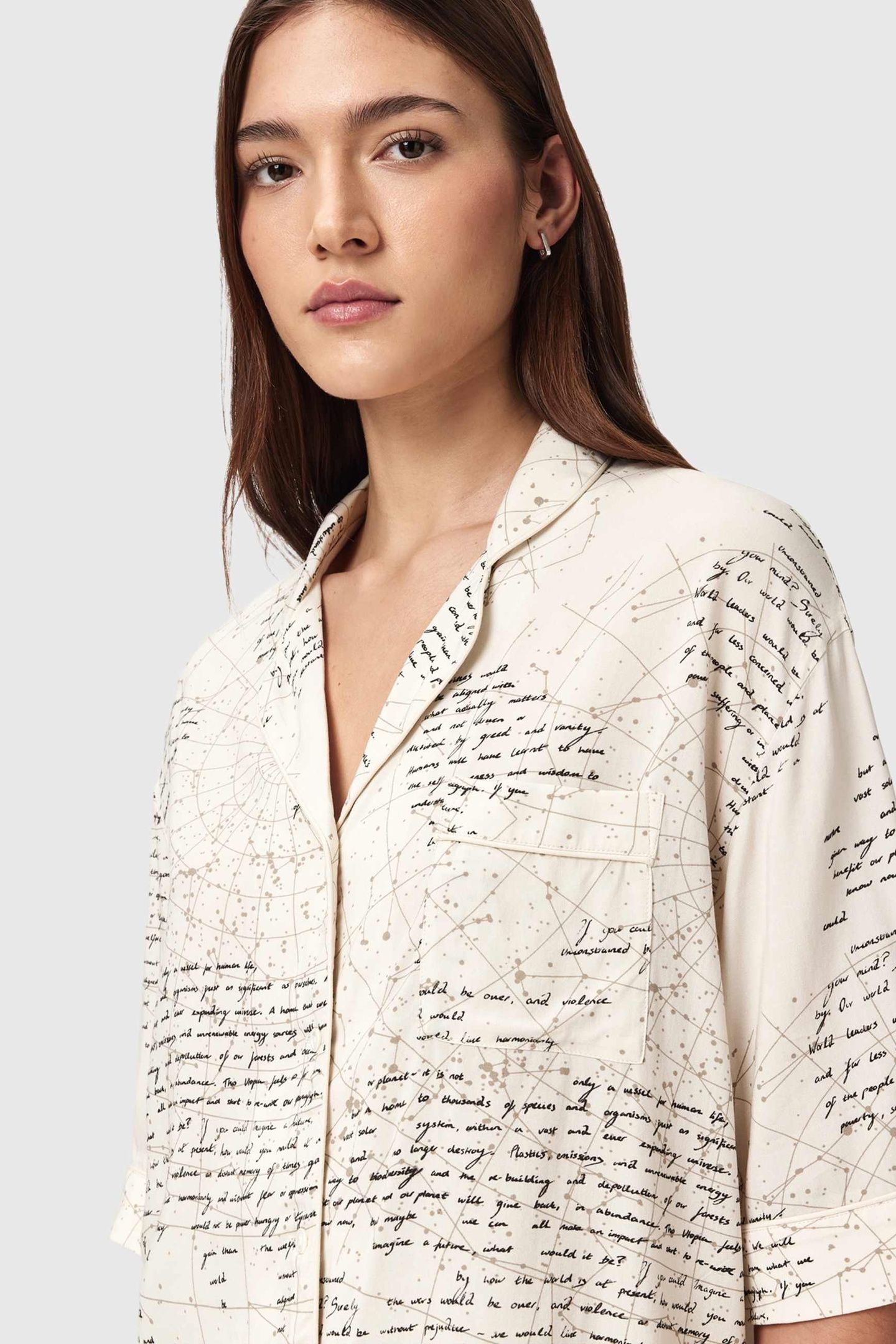 CLEM PJ SET SCRIPT OFF WHITE 4
