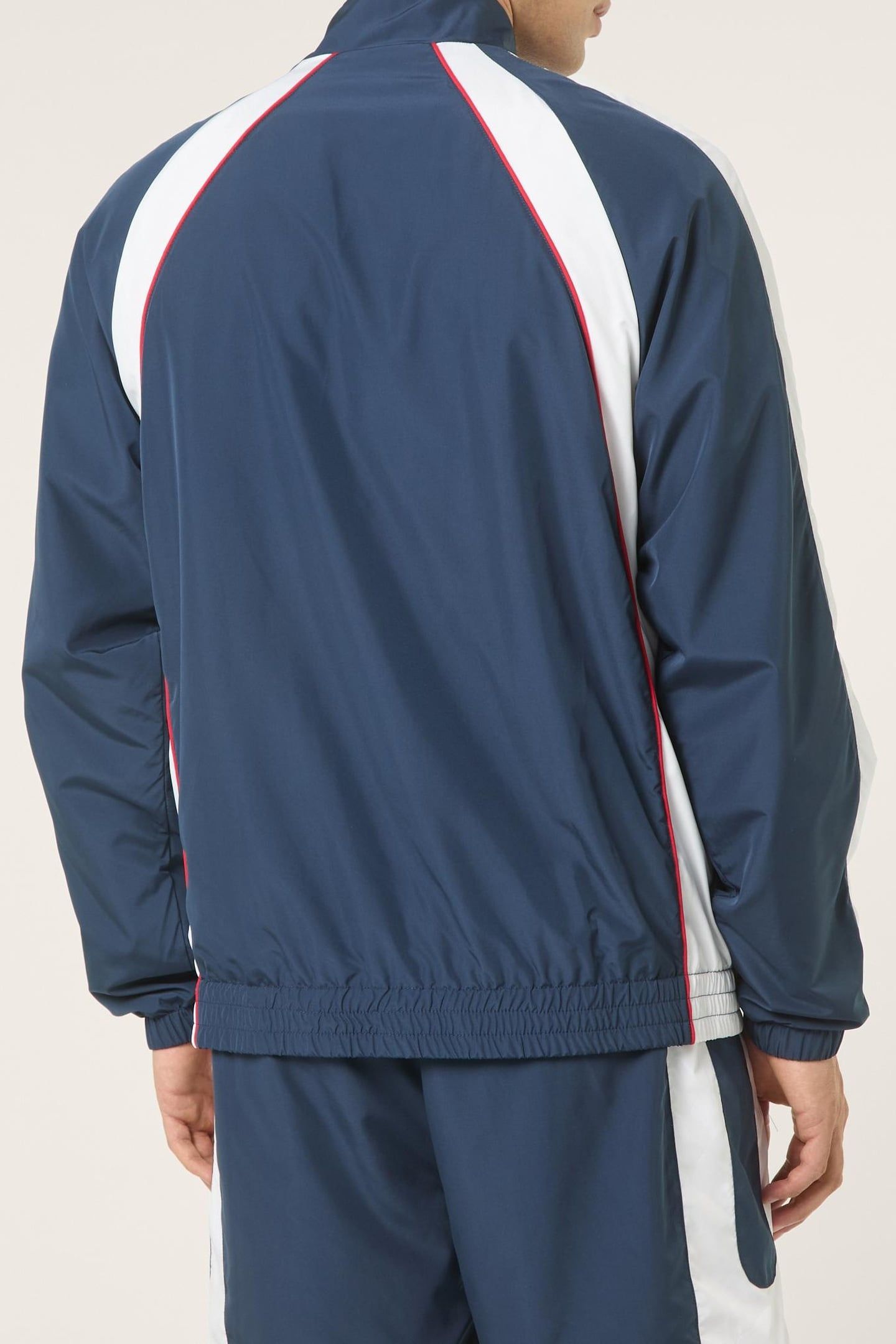 PISTOIA RELAXED BLOCKED WOVEN TRACK JACKET BLACK IRIS-BRIGHT 3