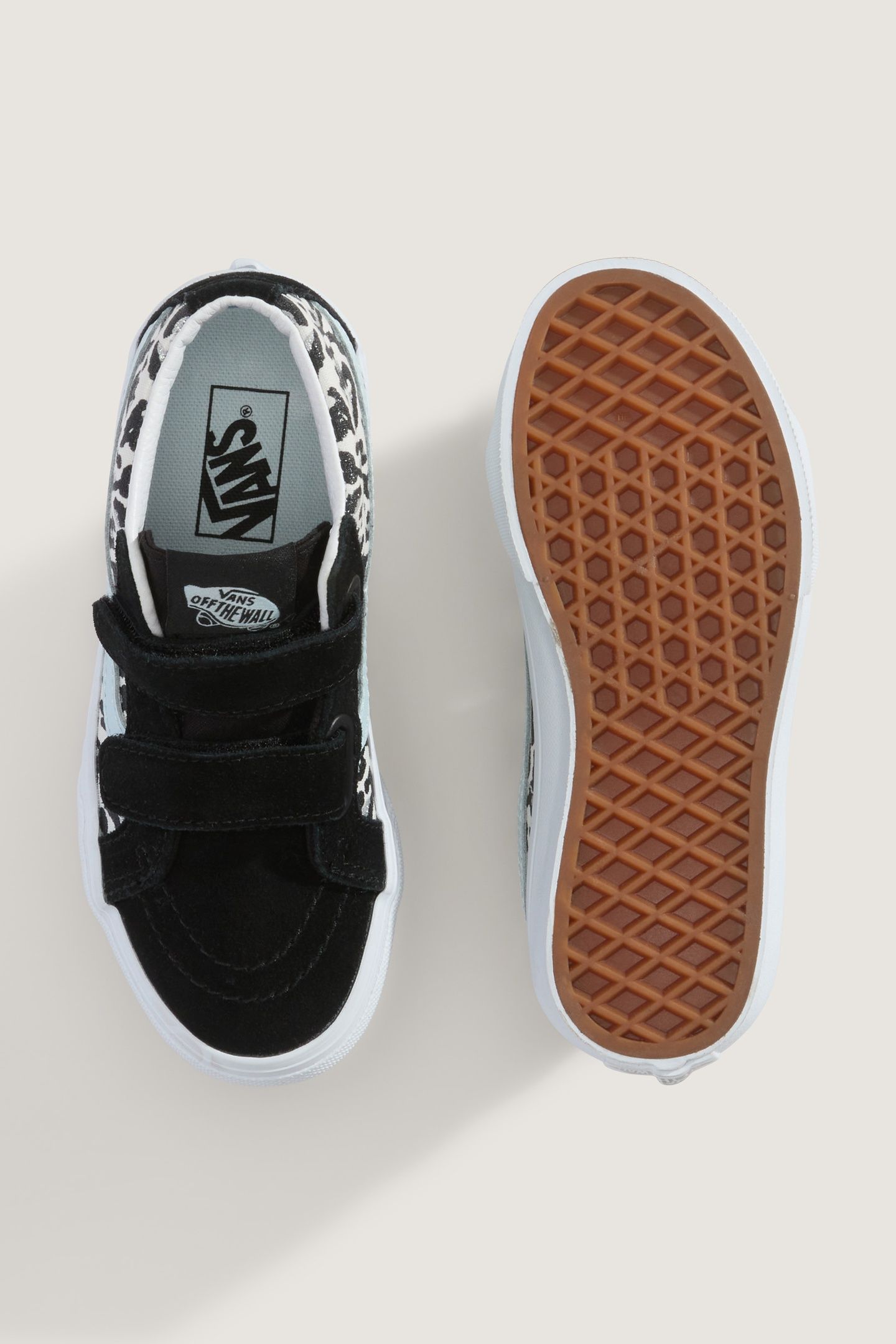 YOUTH UNISEX SK8-MID REISSUE V LEOPARD GLITTER PASTEL BLUE 5