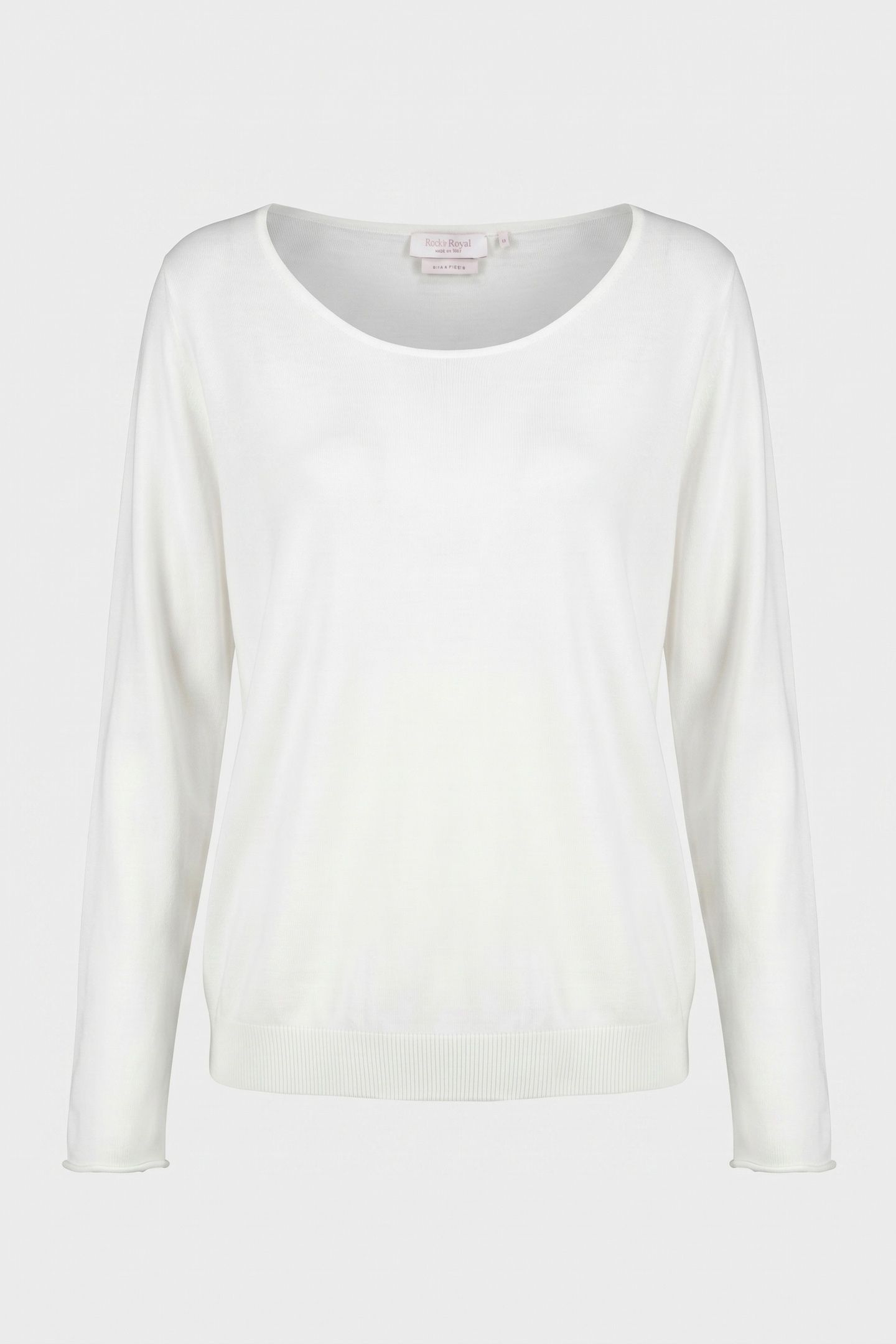 BOAT NECK SEAMLESS PEARL WHITE 4