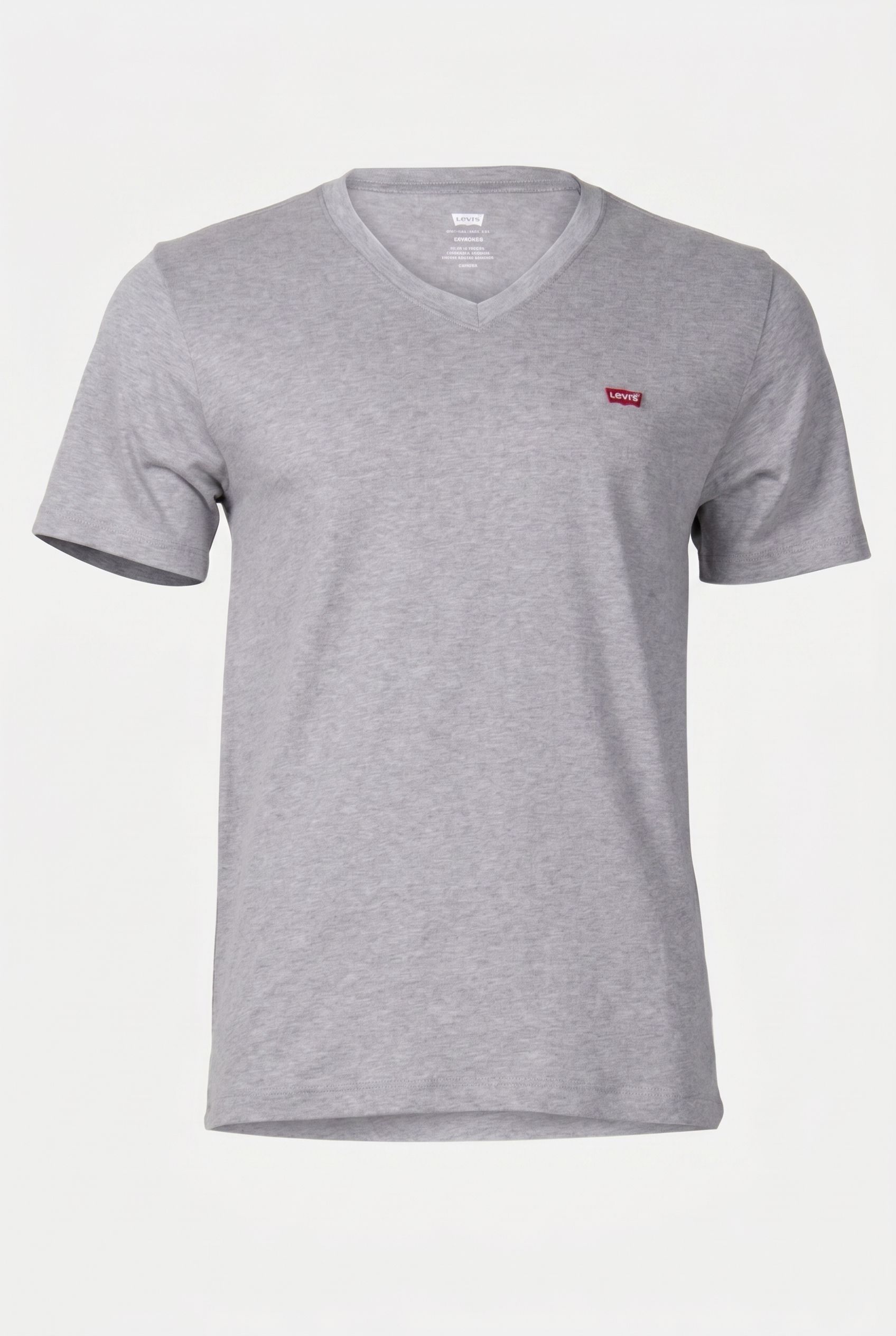 LSECLASSIC HM V NECK TEE MID TONE HEATHER GREY PK 3