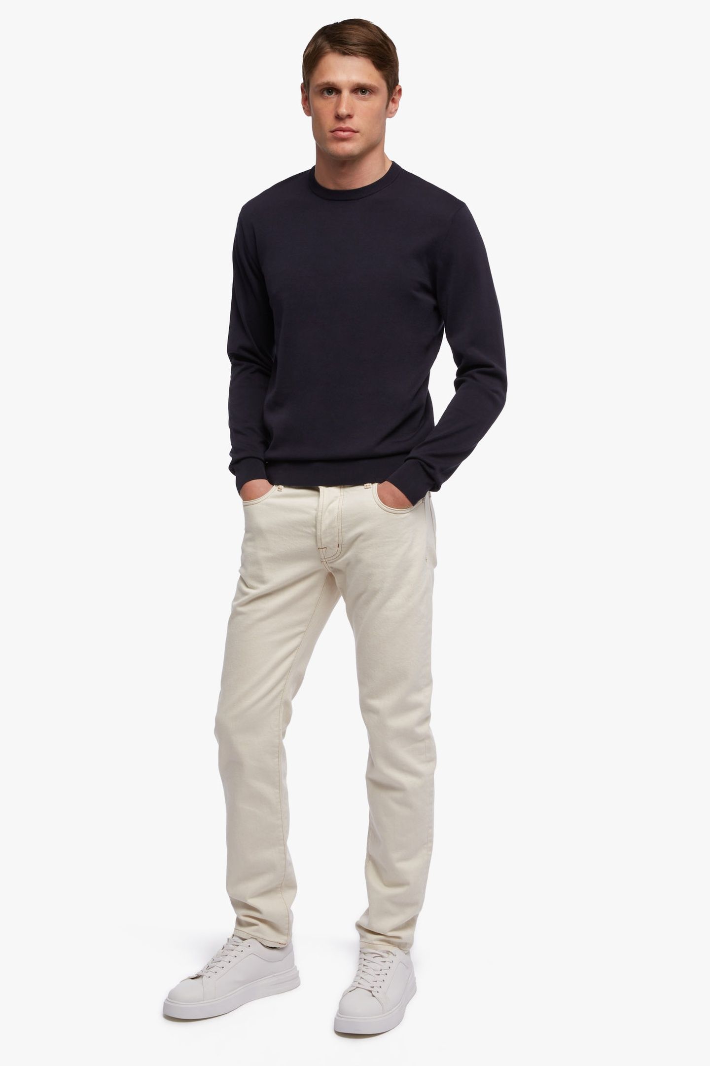 COTTON CREWNECK NAVY 2