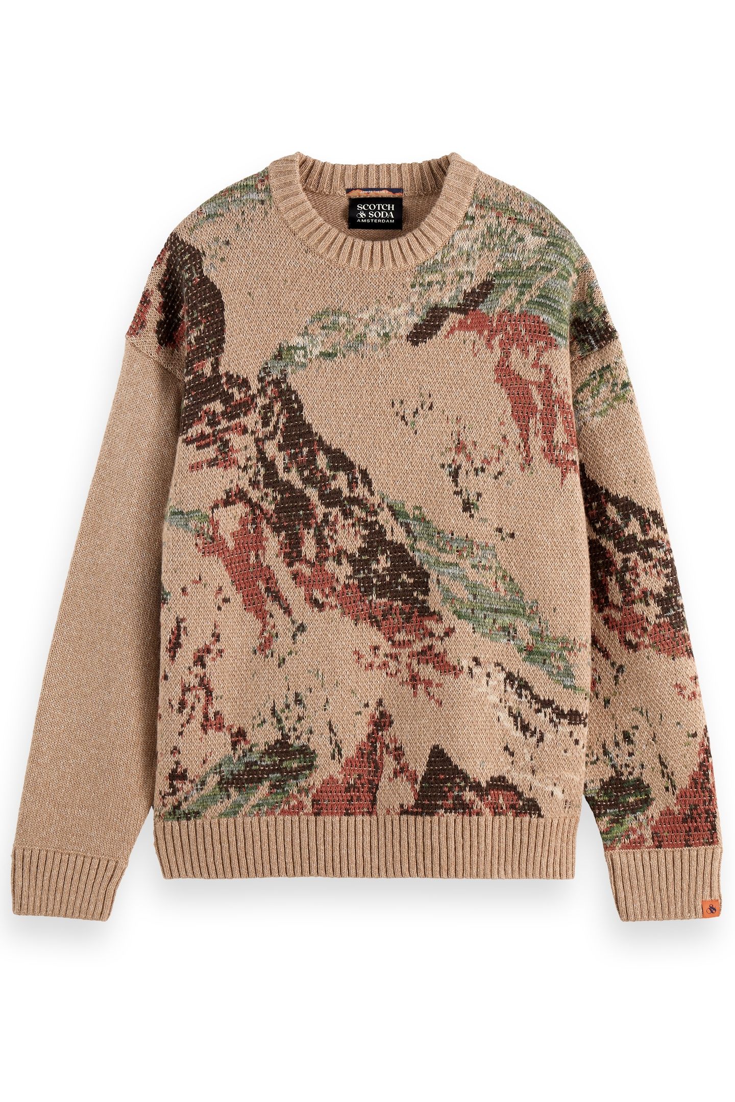 MOUNTAIN LOOSE FIT PULLOVER MOUNTAIN TANNIN AOP 4