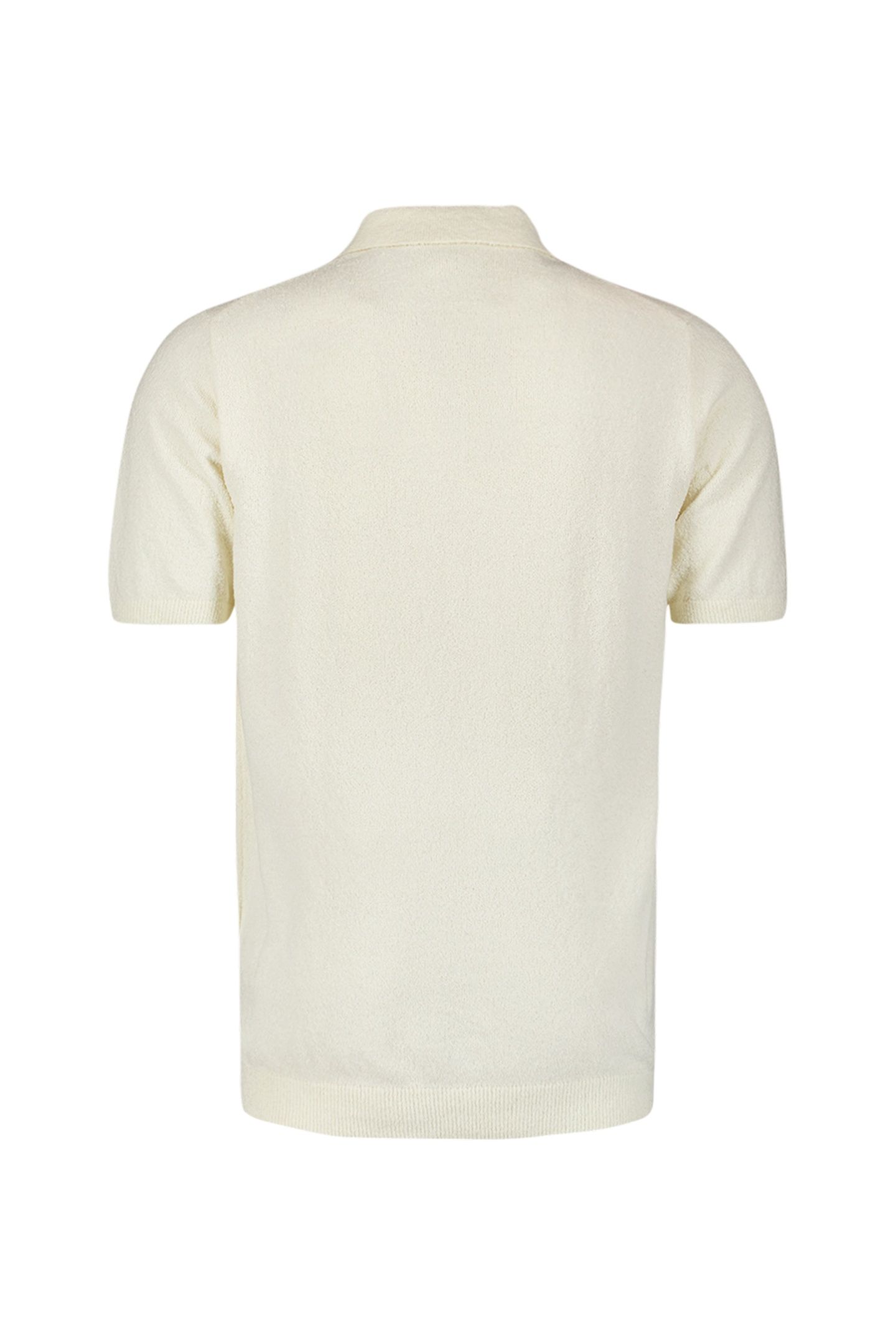 PULLOVER SHORT SLEEVE POLO SOLID RELIEF KNIT OFFWHITE 2