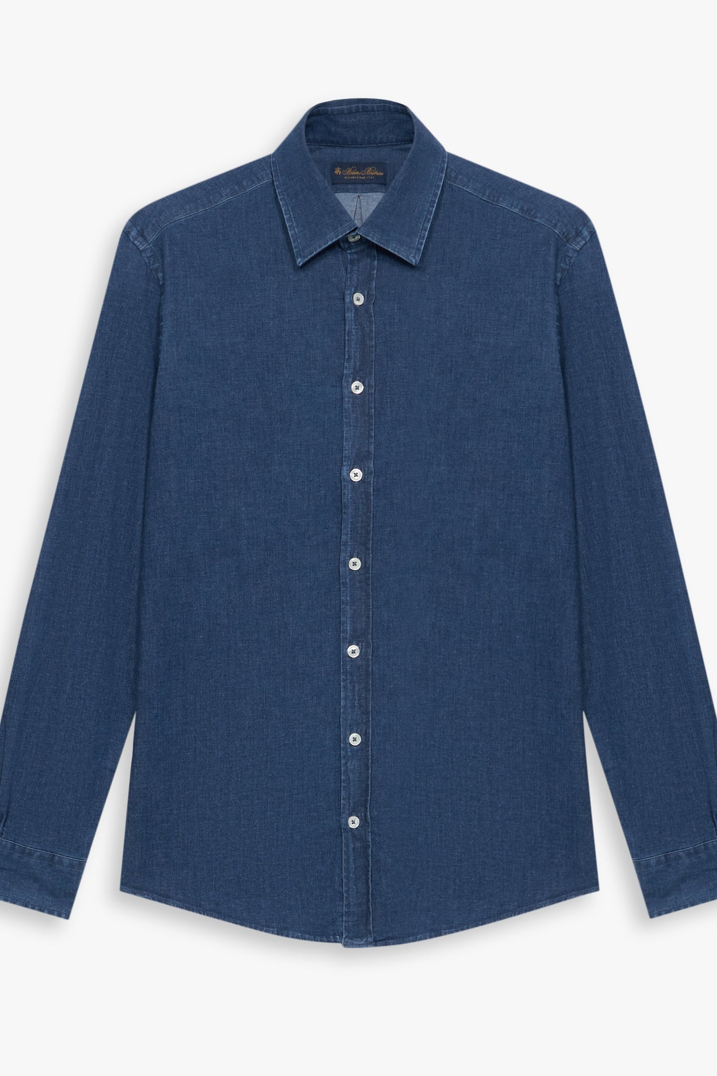 CLASSIC COLLAR DENIM SHIRT BLUE 1