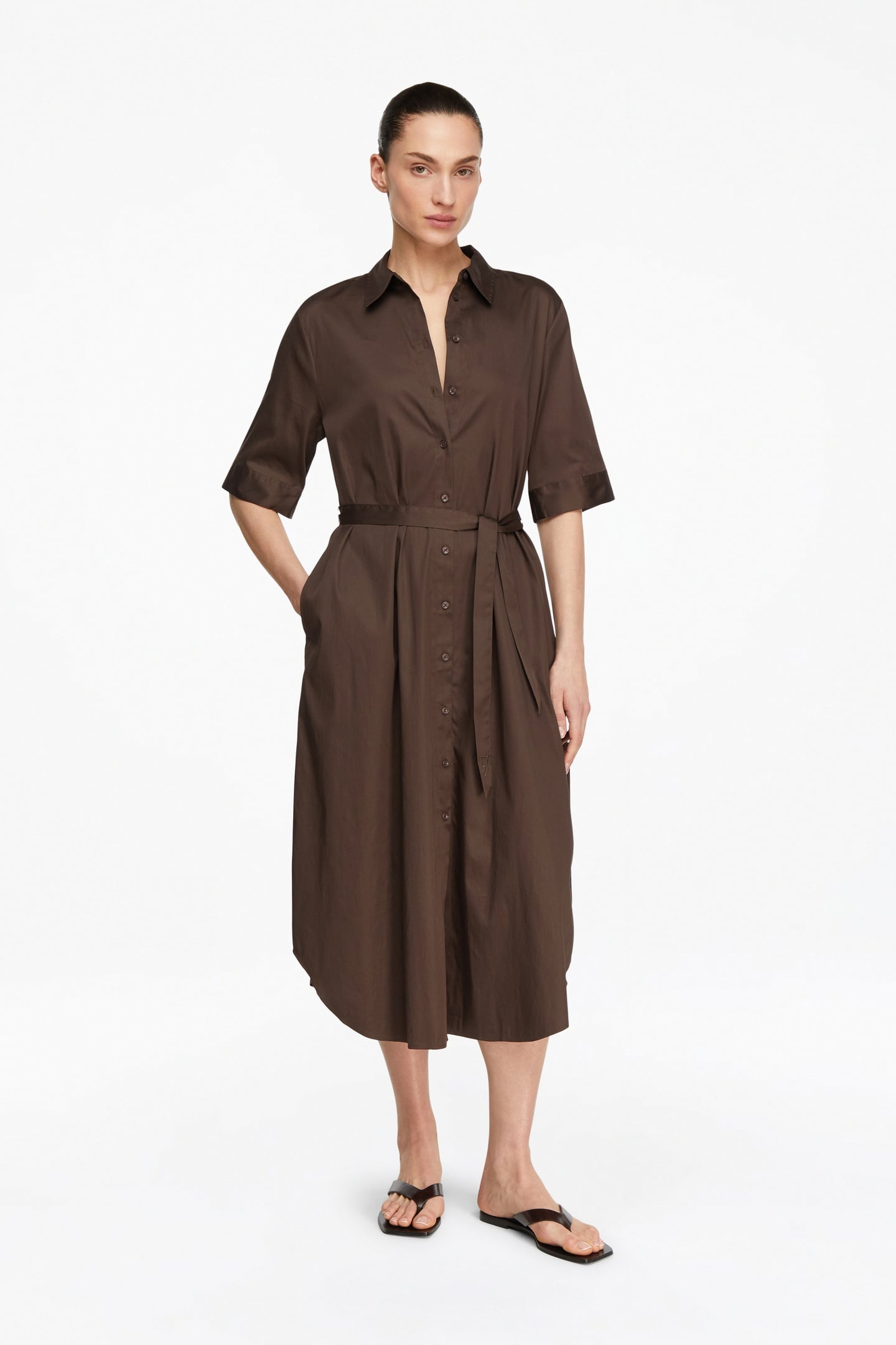 COMMA DRESSES BROWN 1