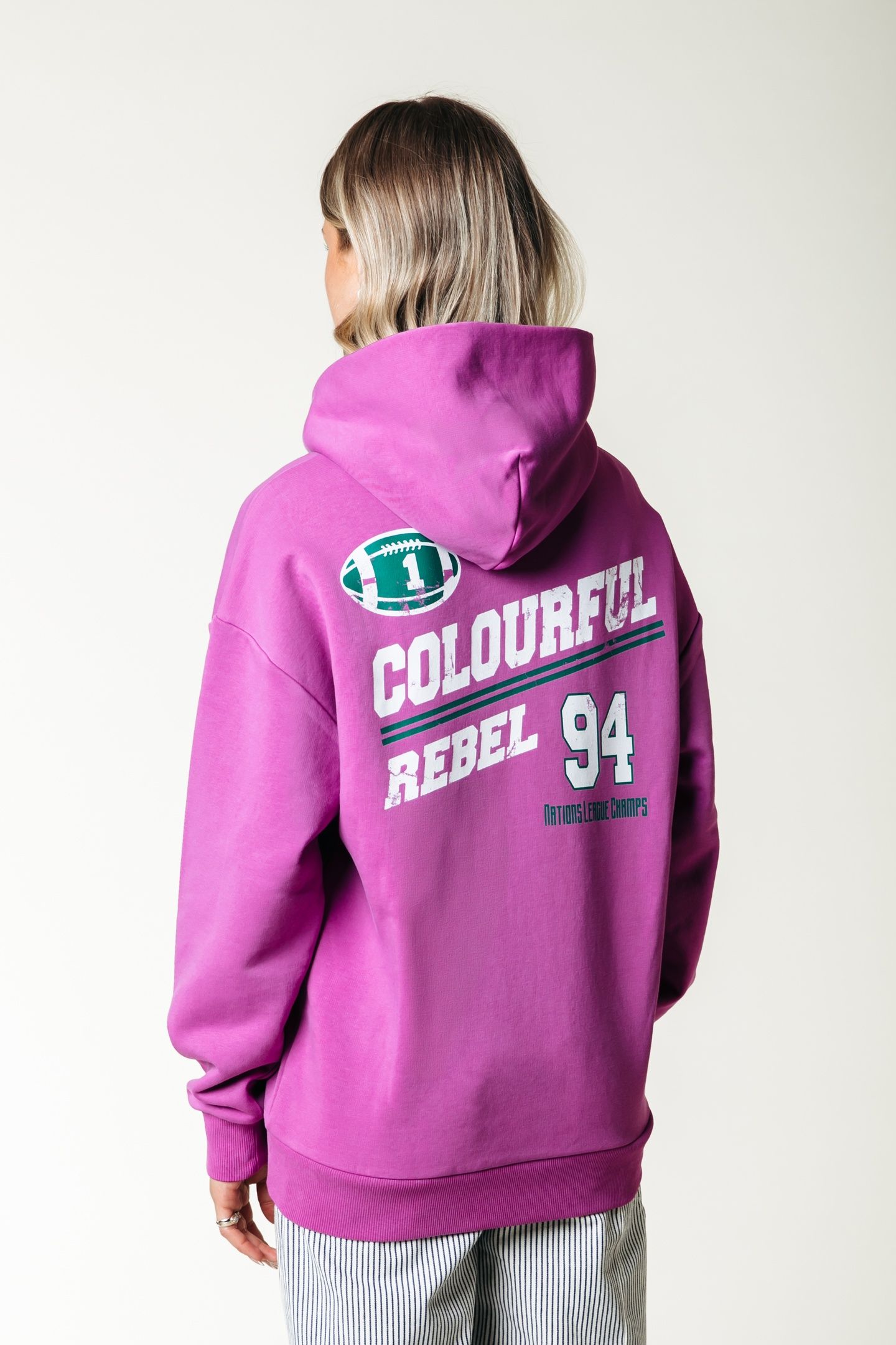 RUGBY CLEAN HOODIE PINK 2