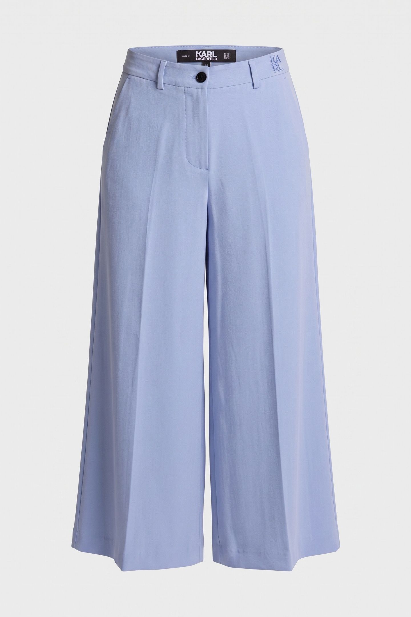 SATIN CREPE CULOTTE PANTS HYDRANGEA 3