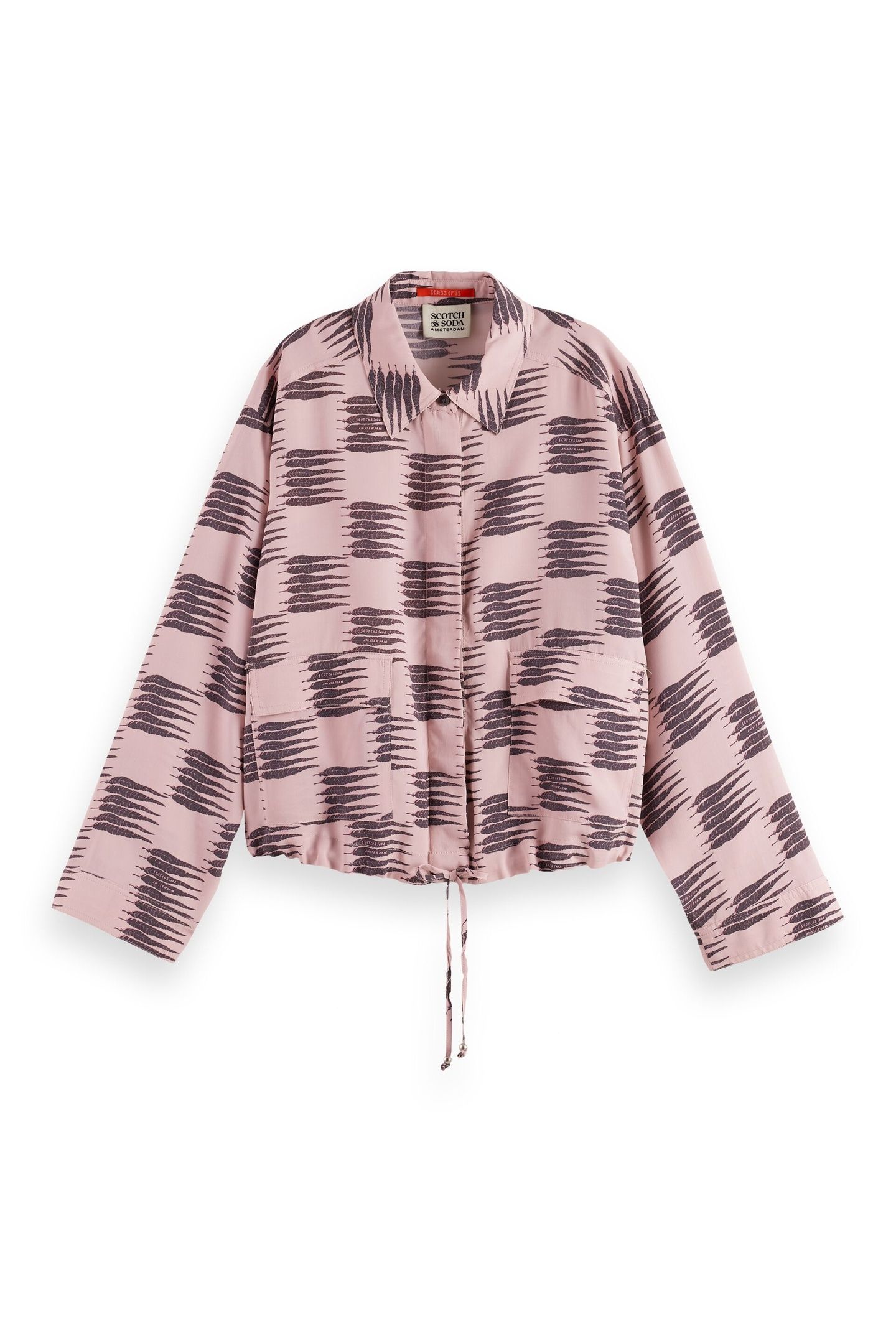 PRINTED UTILITY SHIRT FEATHER BLOCK 4