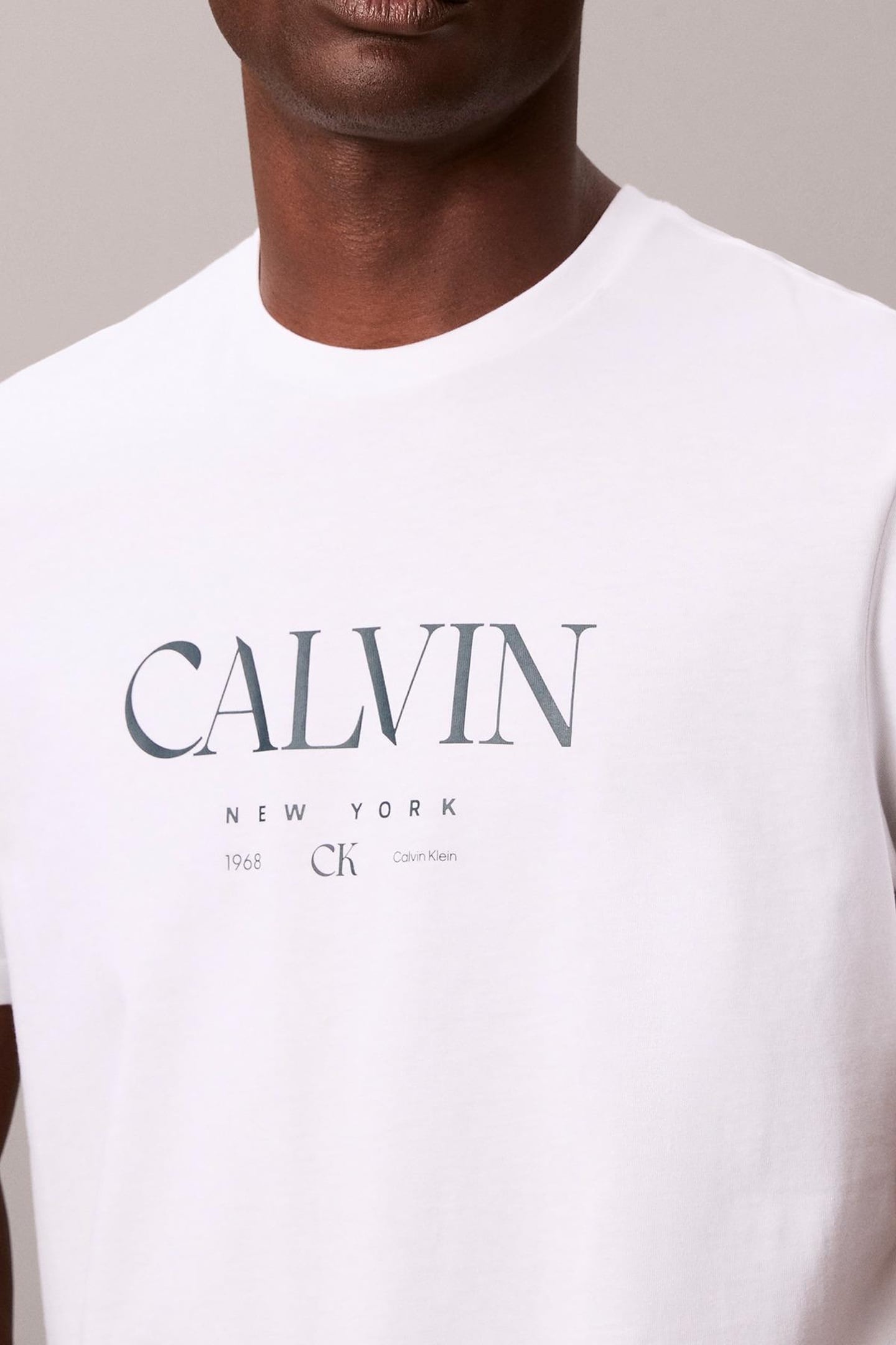 SS 20S CALVIN GRAPHIC TEE BRILLIANT WHITE 5