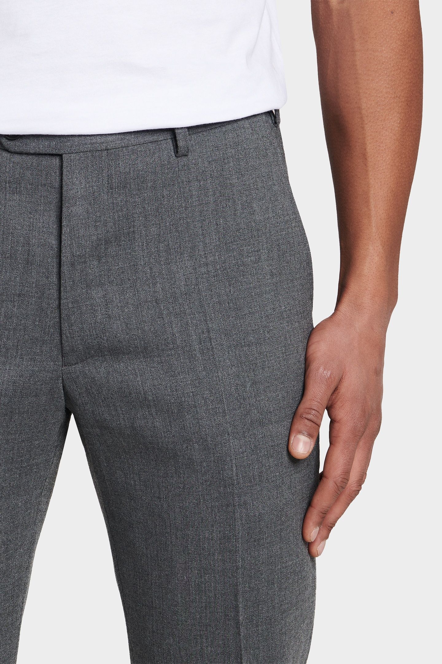 YORK FLANNEL WOOL-STRETCH GREY 3