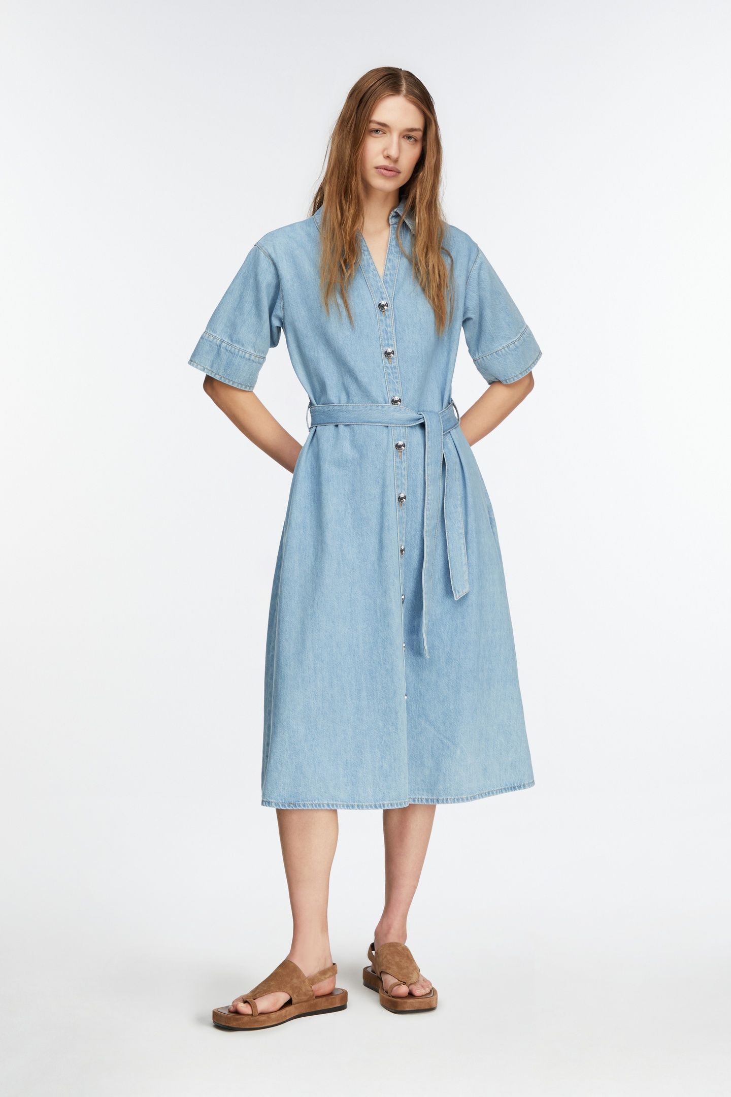 COMMA DRESSES BLUE DENIM 1