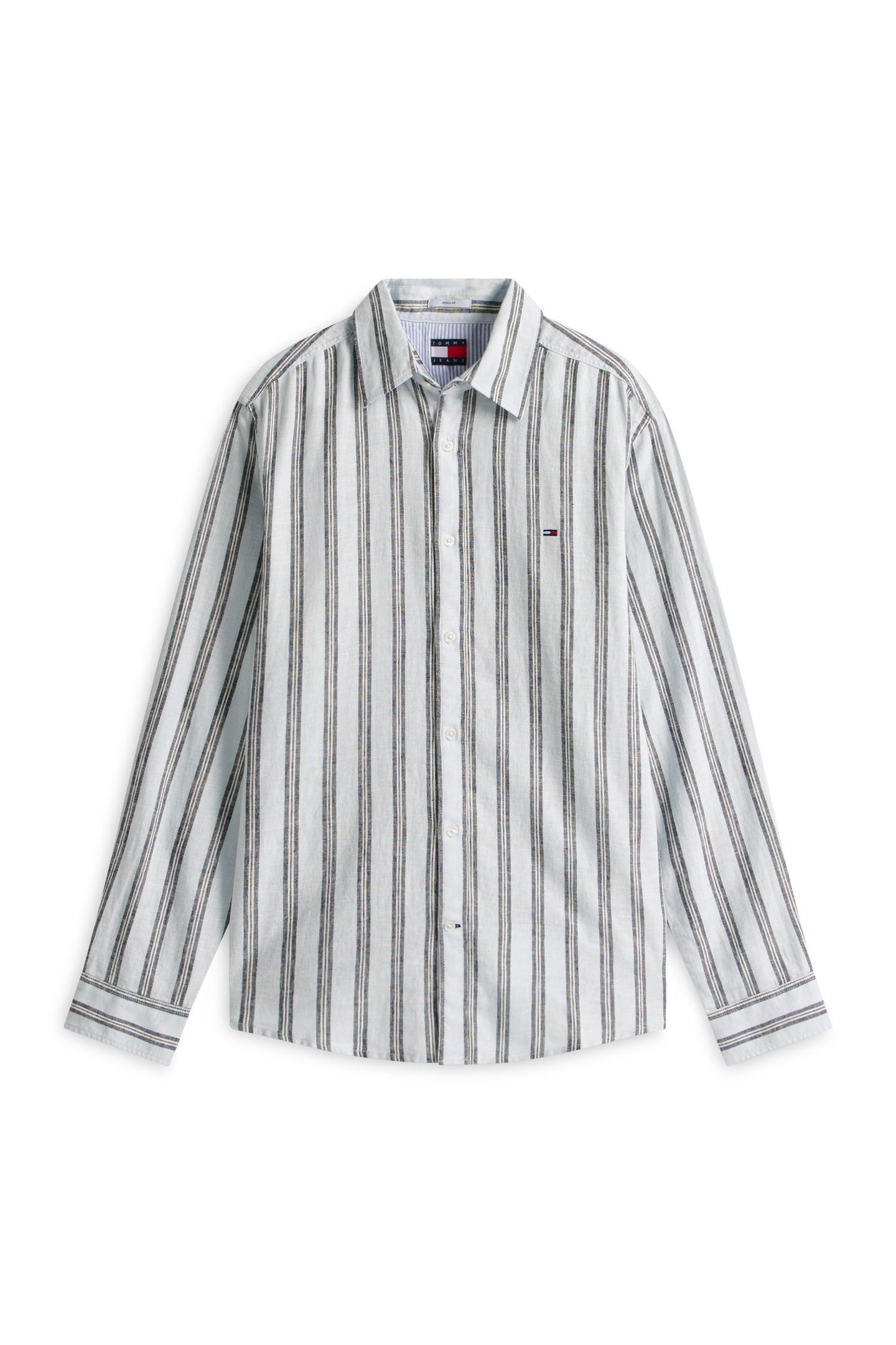 TJM REGULAR LINEN SHIRT SWEET BLUE STRIPES 4