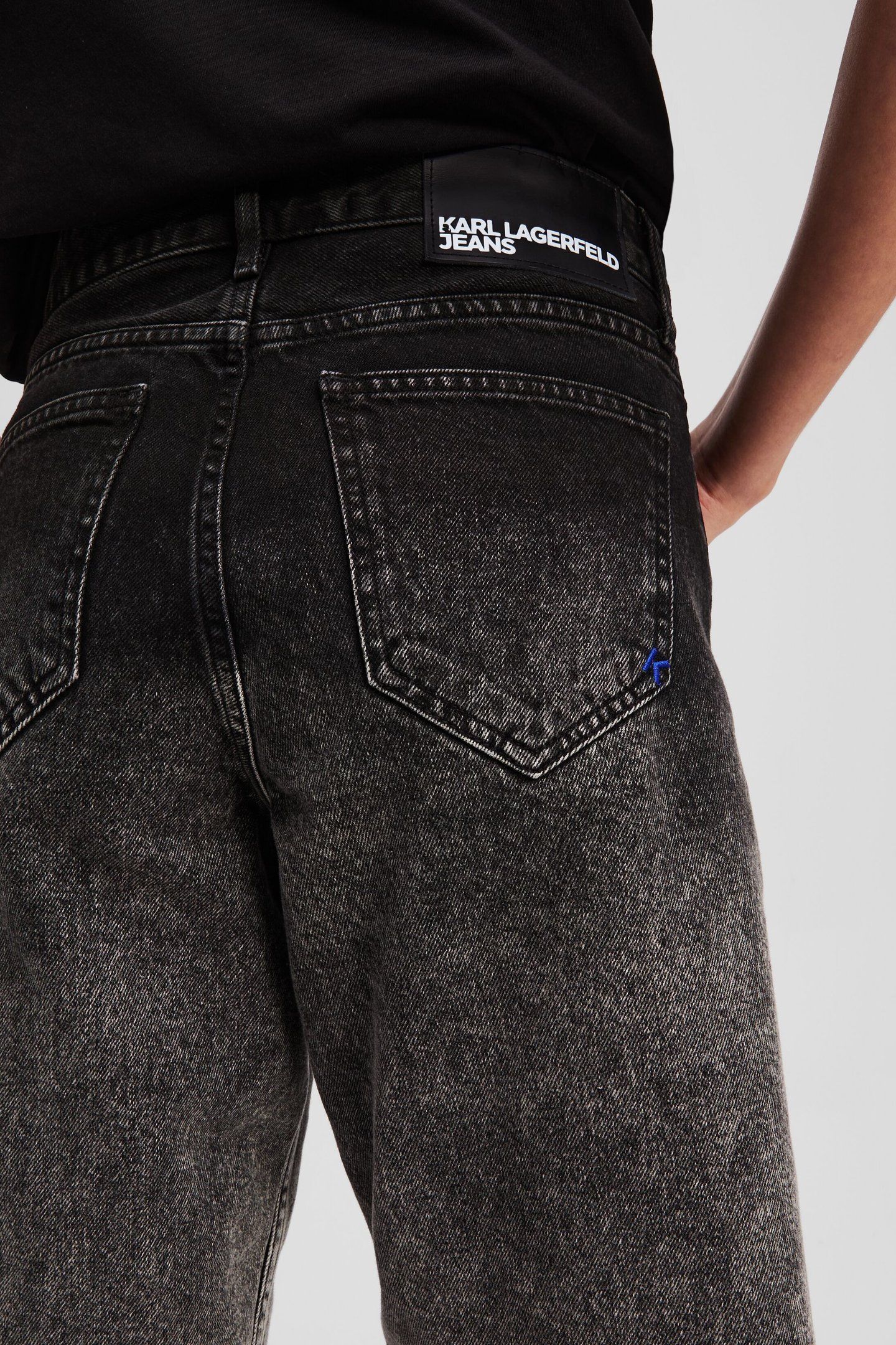 OMBRE DENIM SHORT WASHED BLACK OMBRE 6