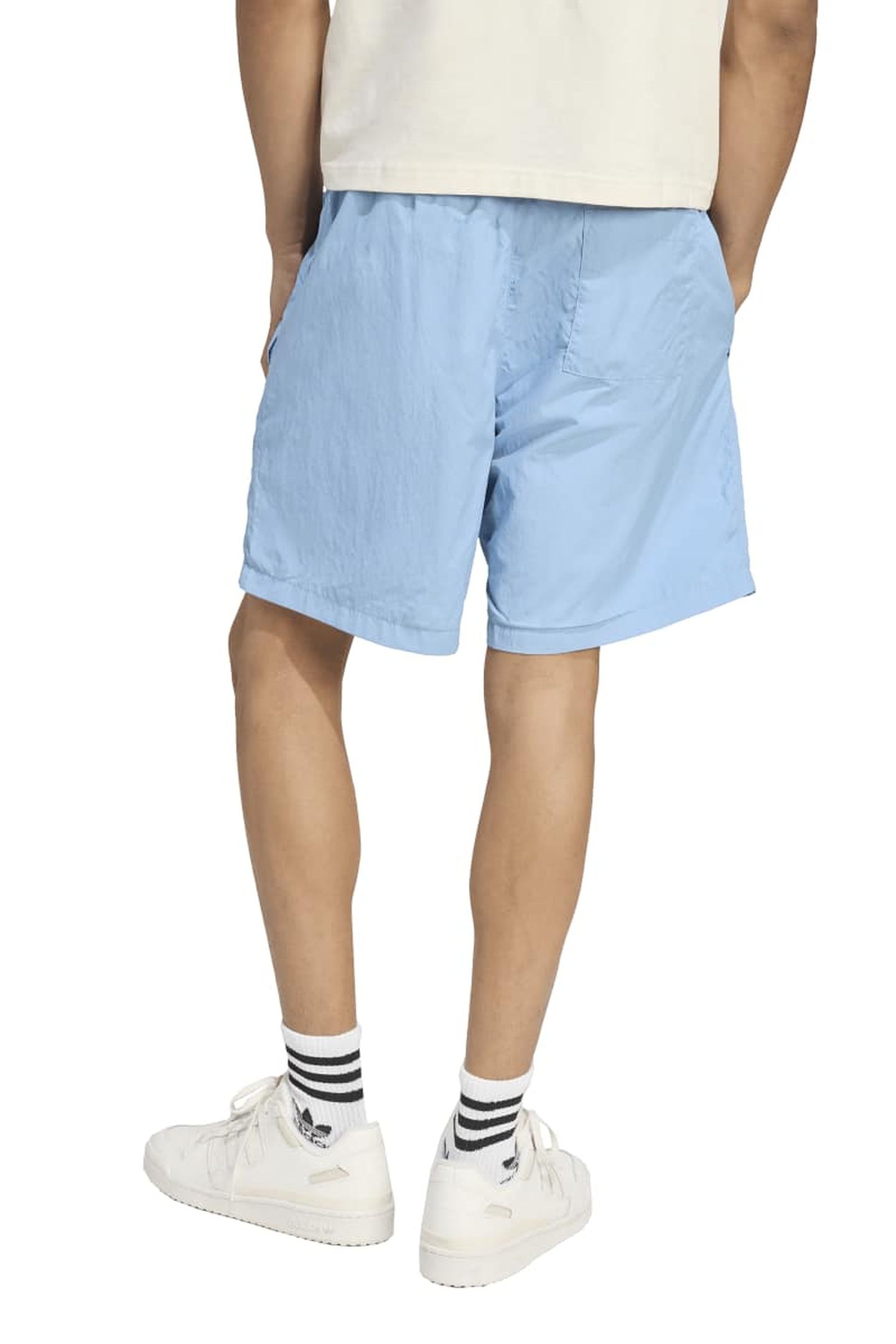 UNISEX ORIGINALS TREFOIL ESSENTIALS WOVEN SHORTS ASH BLUE 3