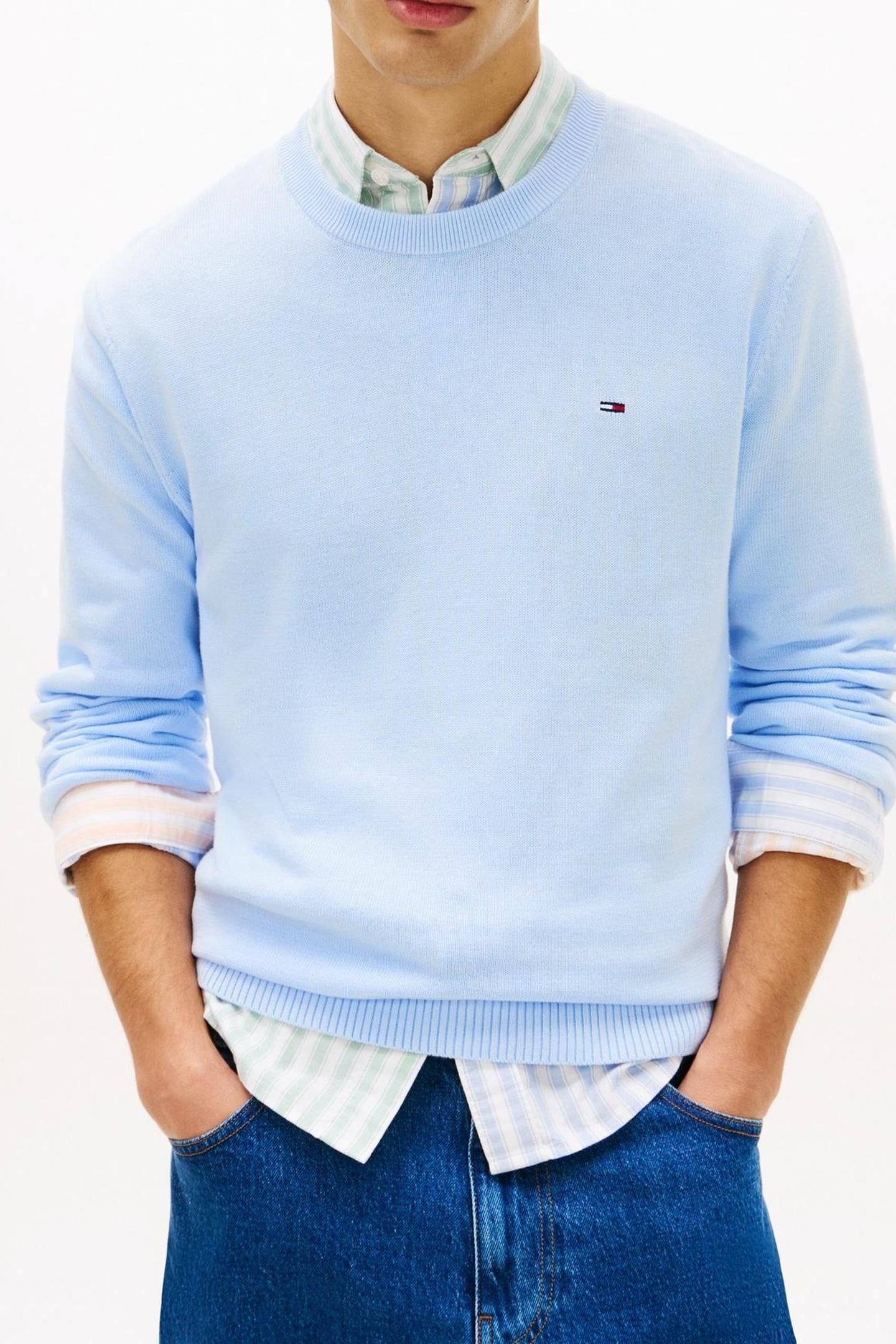 TJM SLIM ESSENTIAL LIGHT SWEATER SWEET BLUE 2