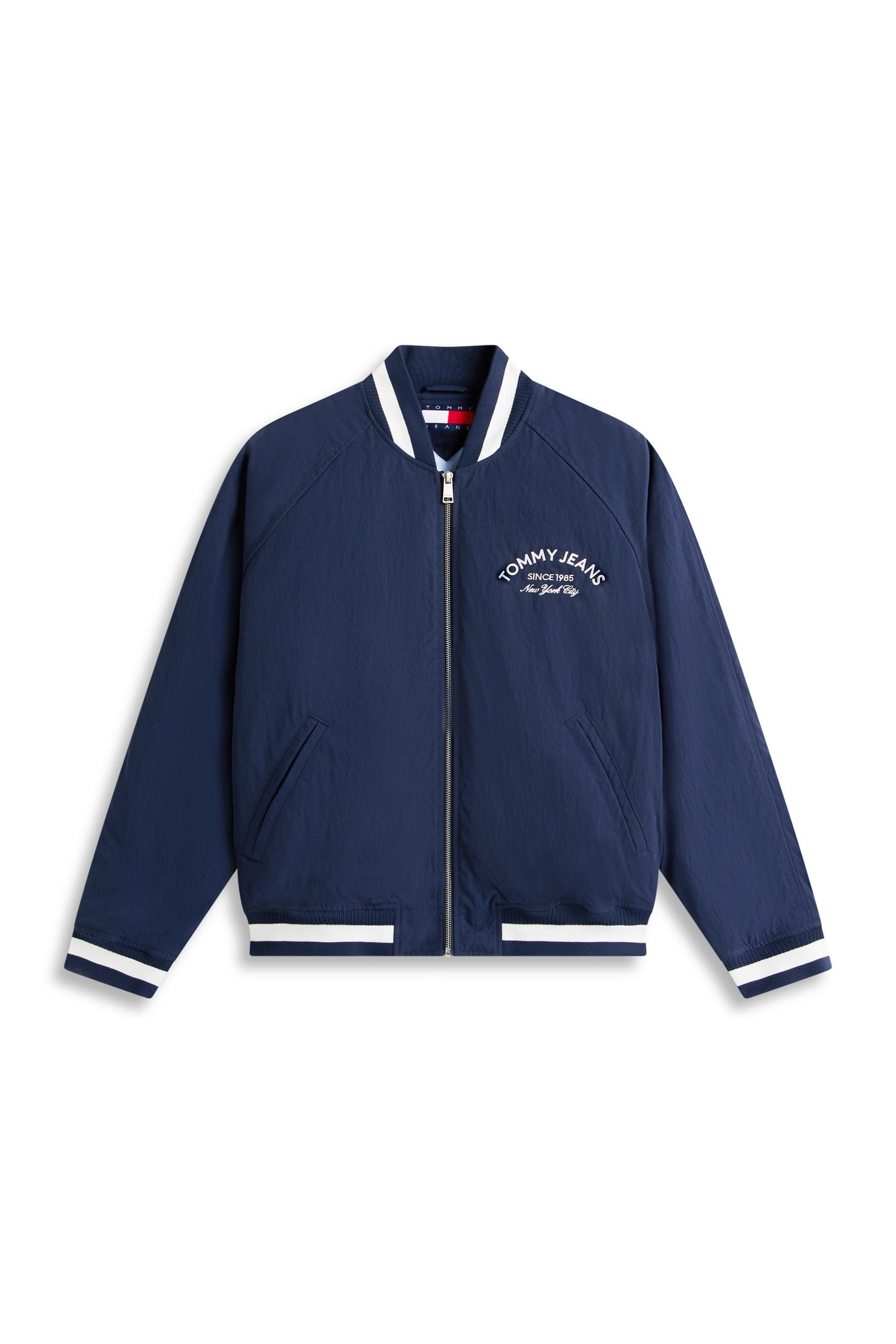 TJM VARSITY NYLON BOMBER JACKET DARK NIGHT NAVY 3