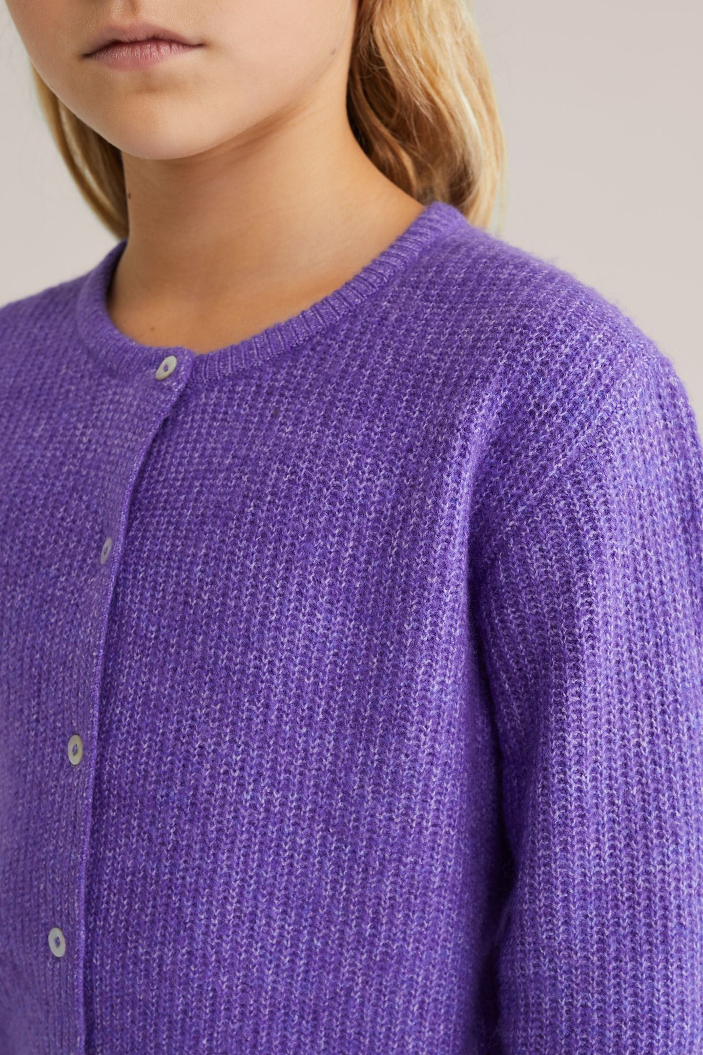 KNITTED CARDIGAN PURPLE 5