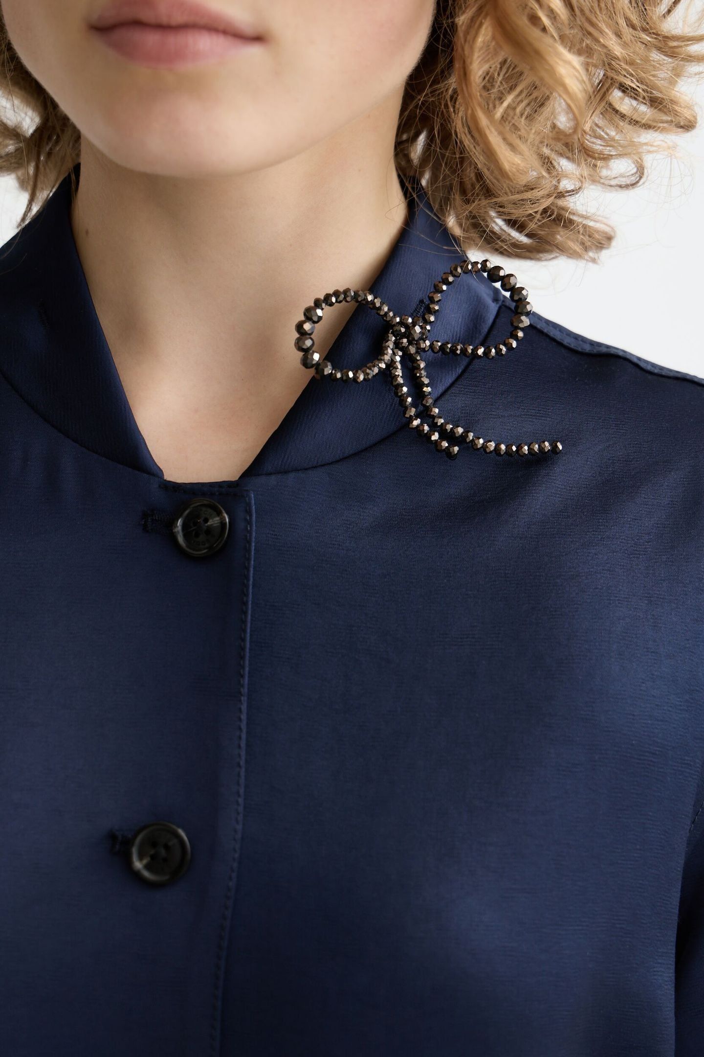 SATIN BLAZER PEACOAT 4