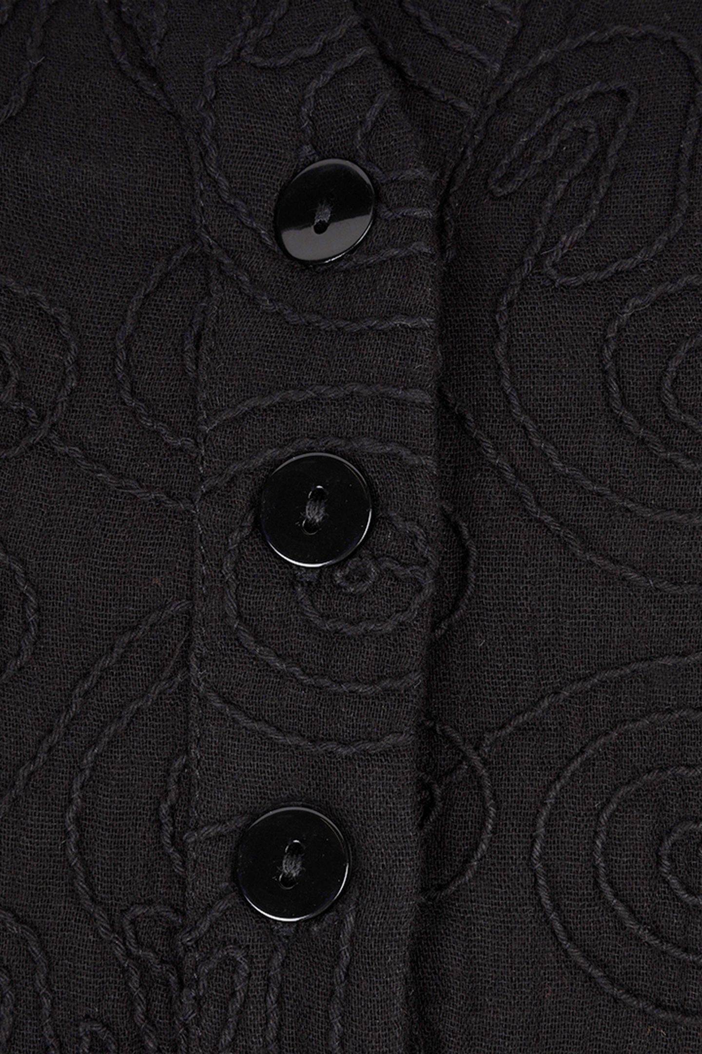DRESS 3D EMBROIDERY BLACK 7