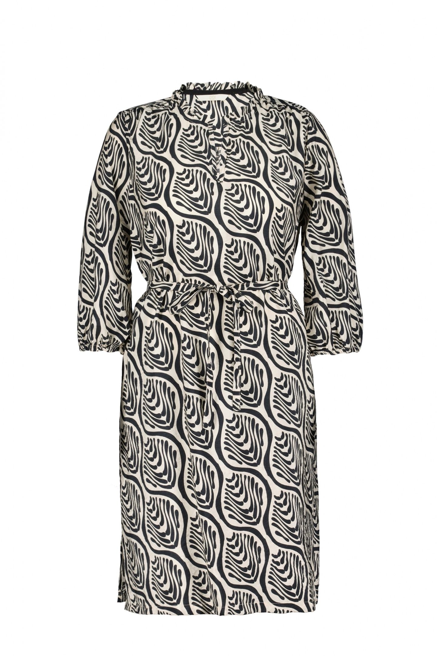 TUNIC ELVI FEATHER GREY WITH PALETTE PRINT 4