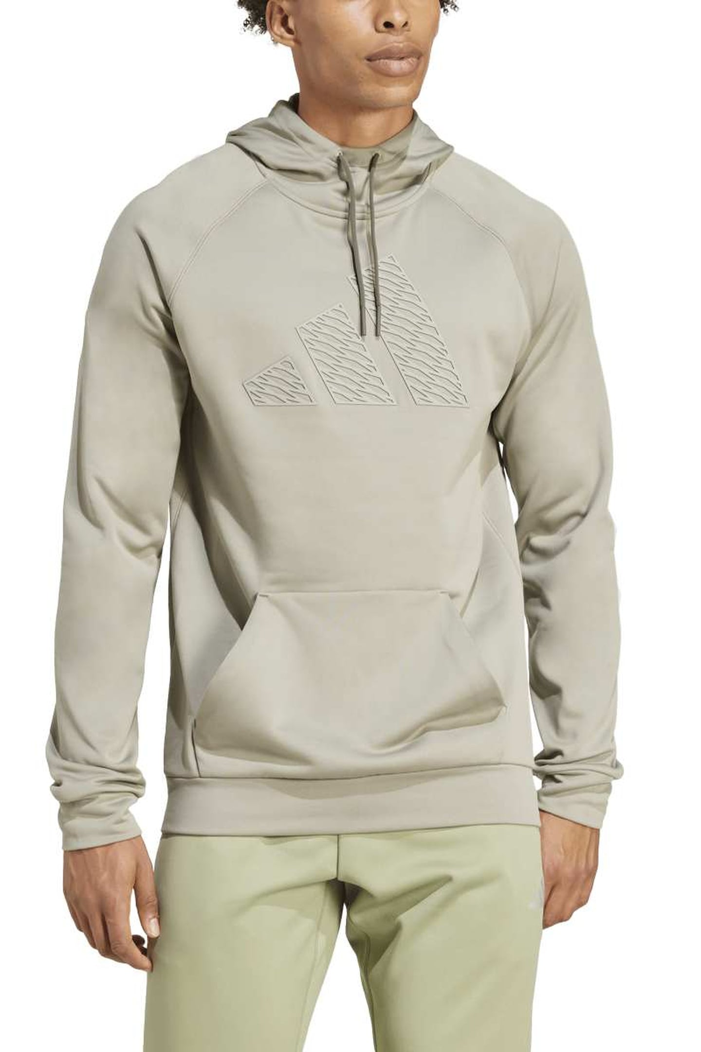 UNISEX PERFORMANCE GAME & GO TRAINING HOODIE SILVER PEBBLE 3