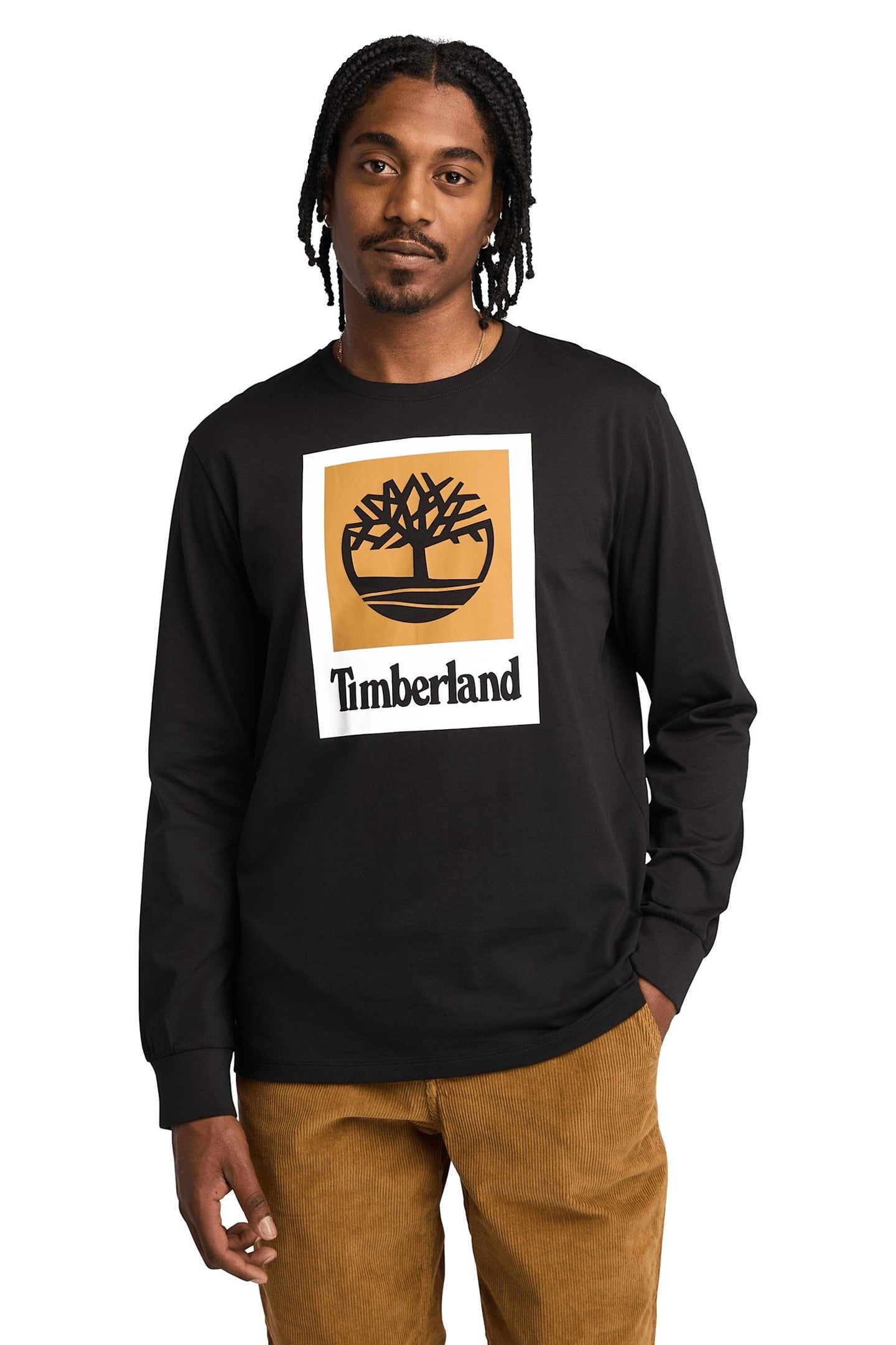 COLORED LONG SLEEVE TEE BLACK 1