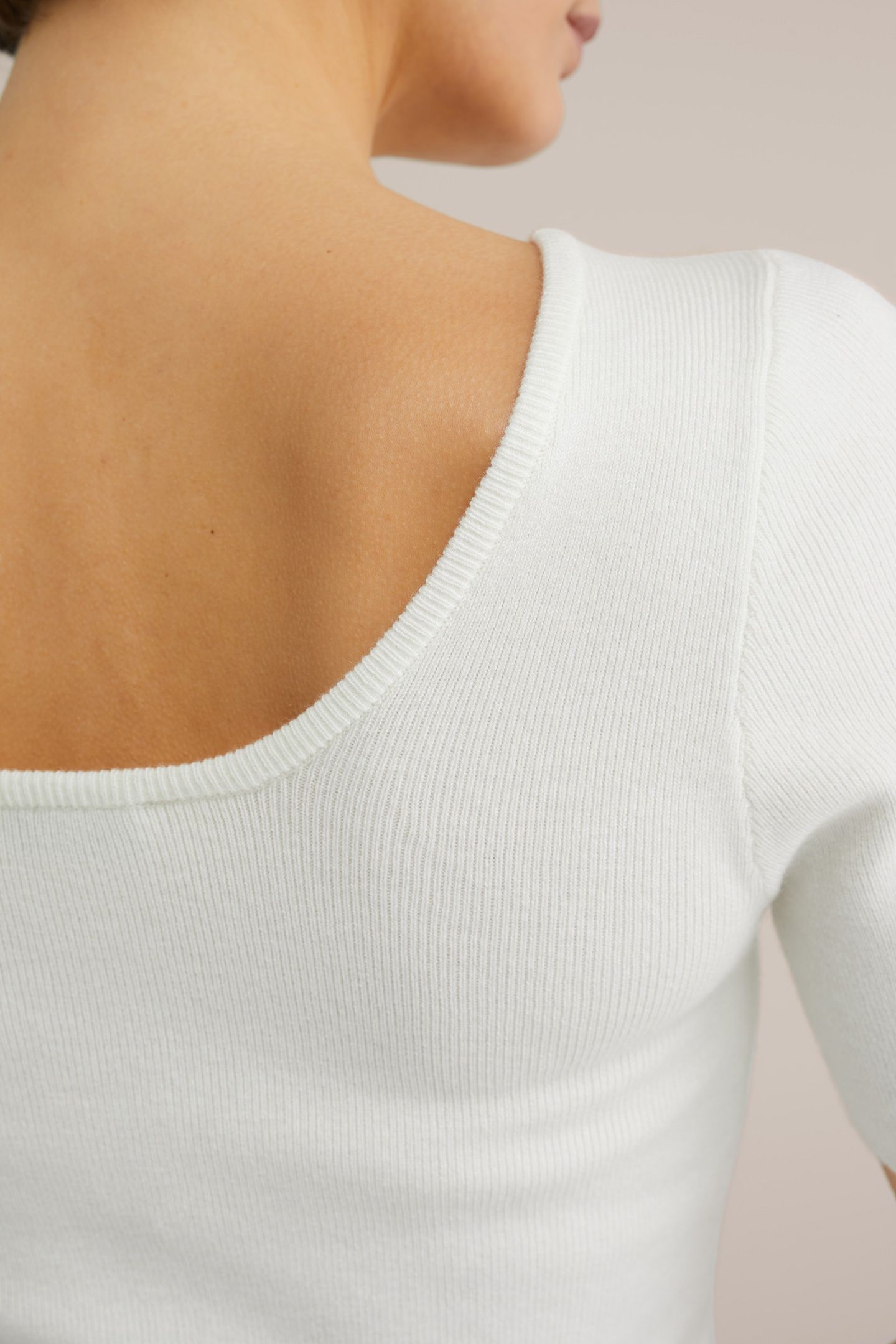 KNITTED PULLOVER WHITE 5
