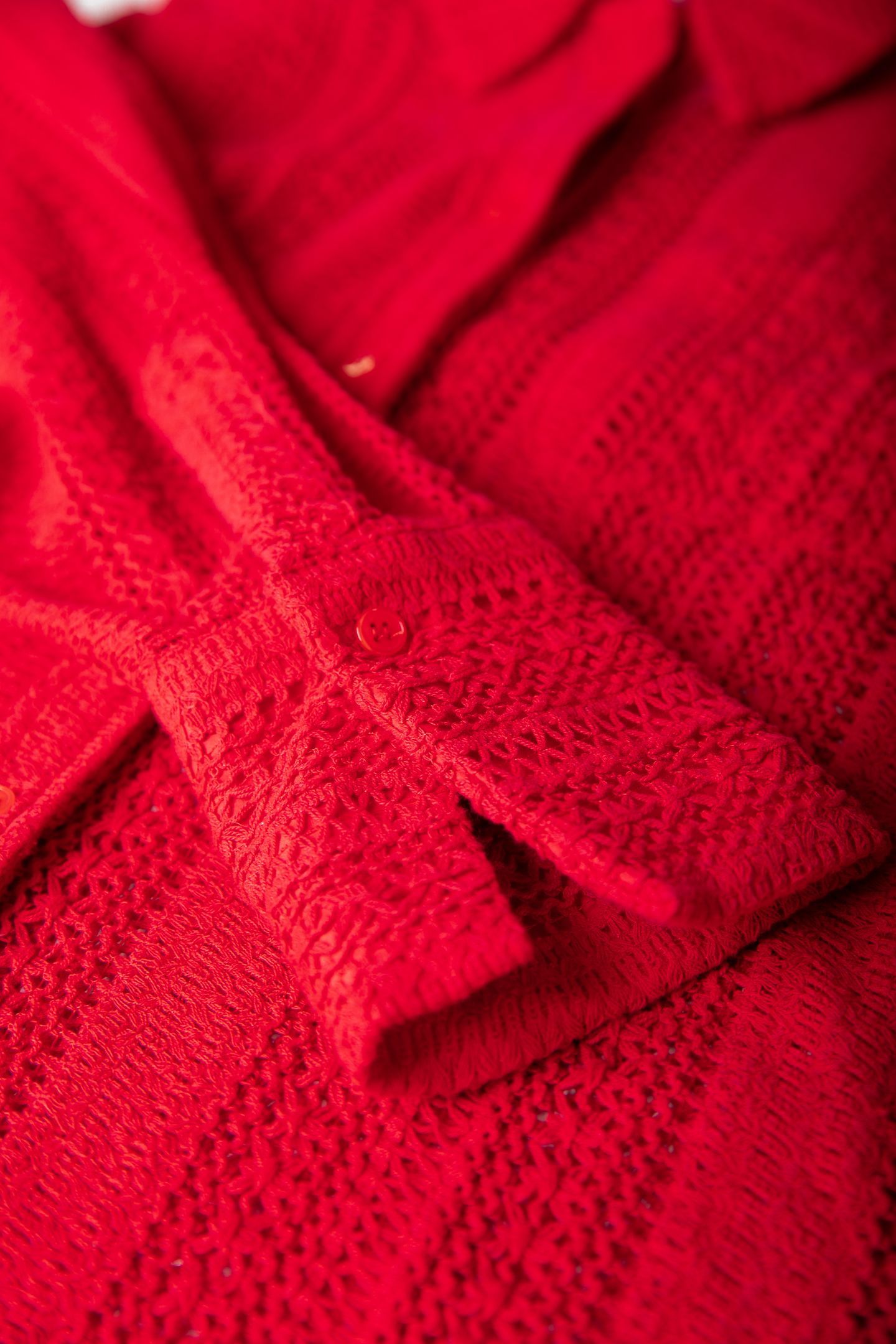 TALIA CROCHET BLOUSE POPPY RED 7