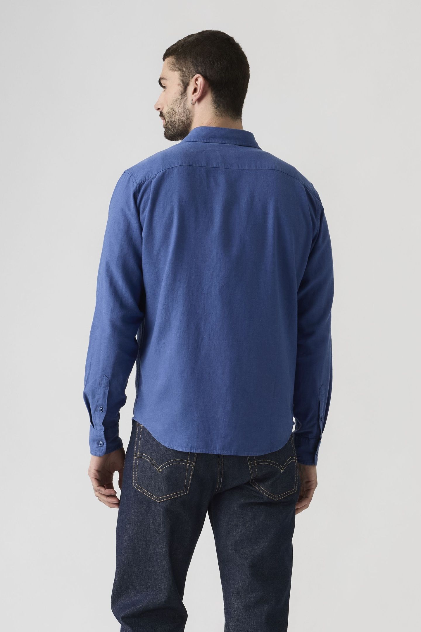 SUNSET ONE POCKET COTTON LINEN SHIRT 3