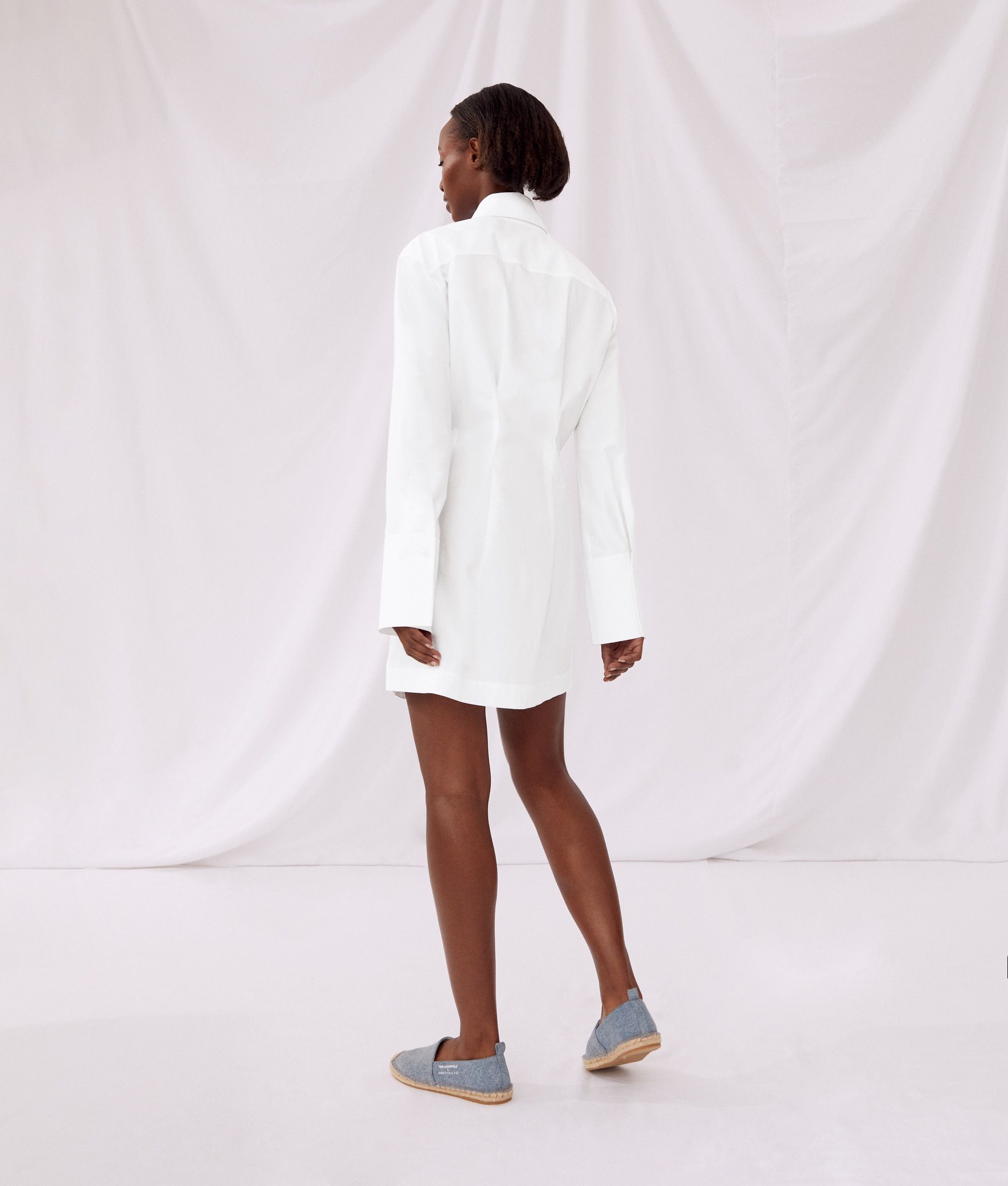 KLXAV POPLIN SHIRTDRESS WHITE 2