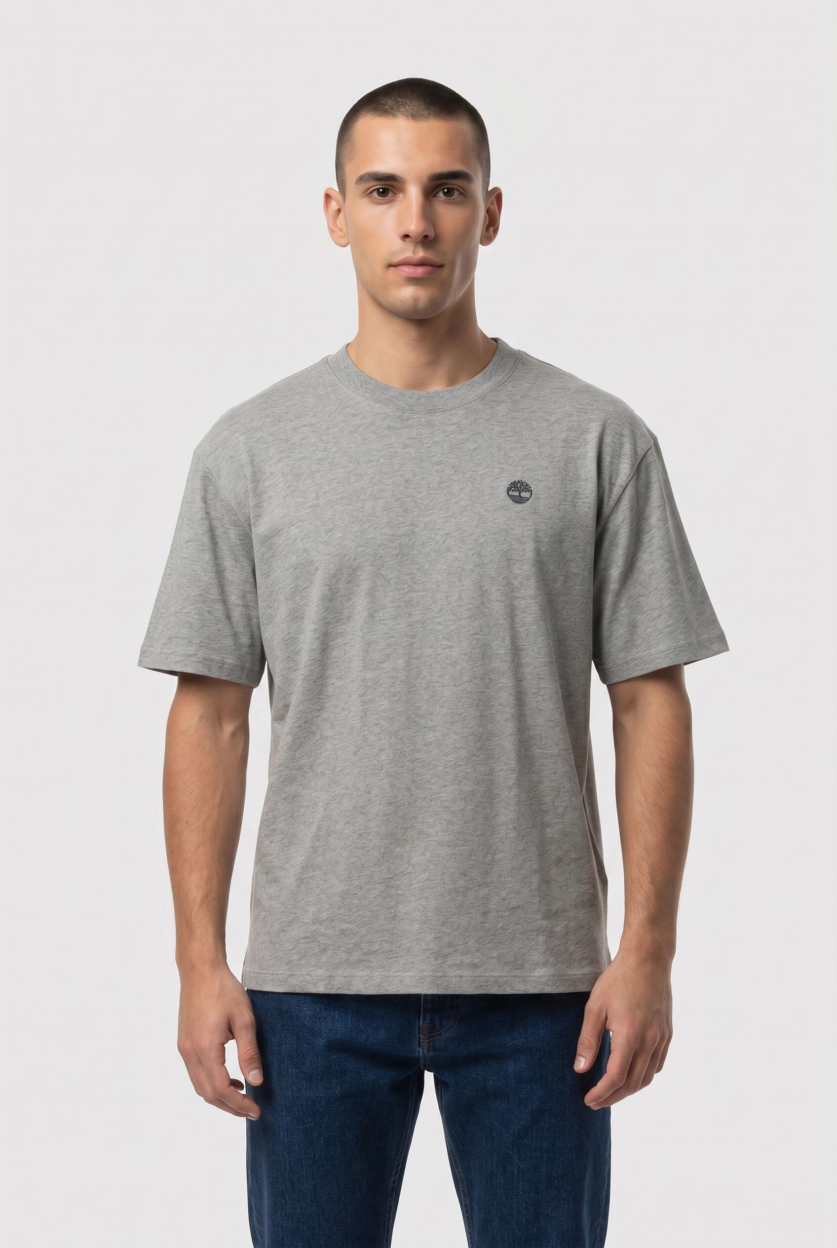 SHORT SLEEVE TEE MED GRY HEATHER 1