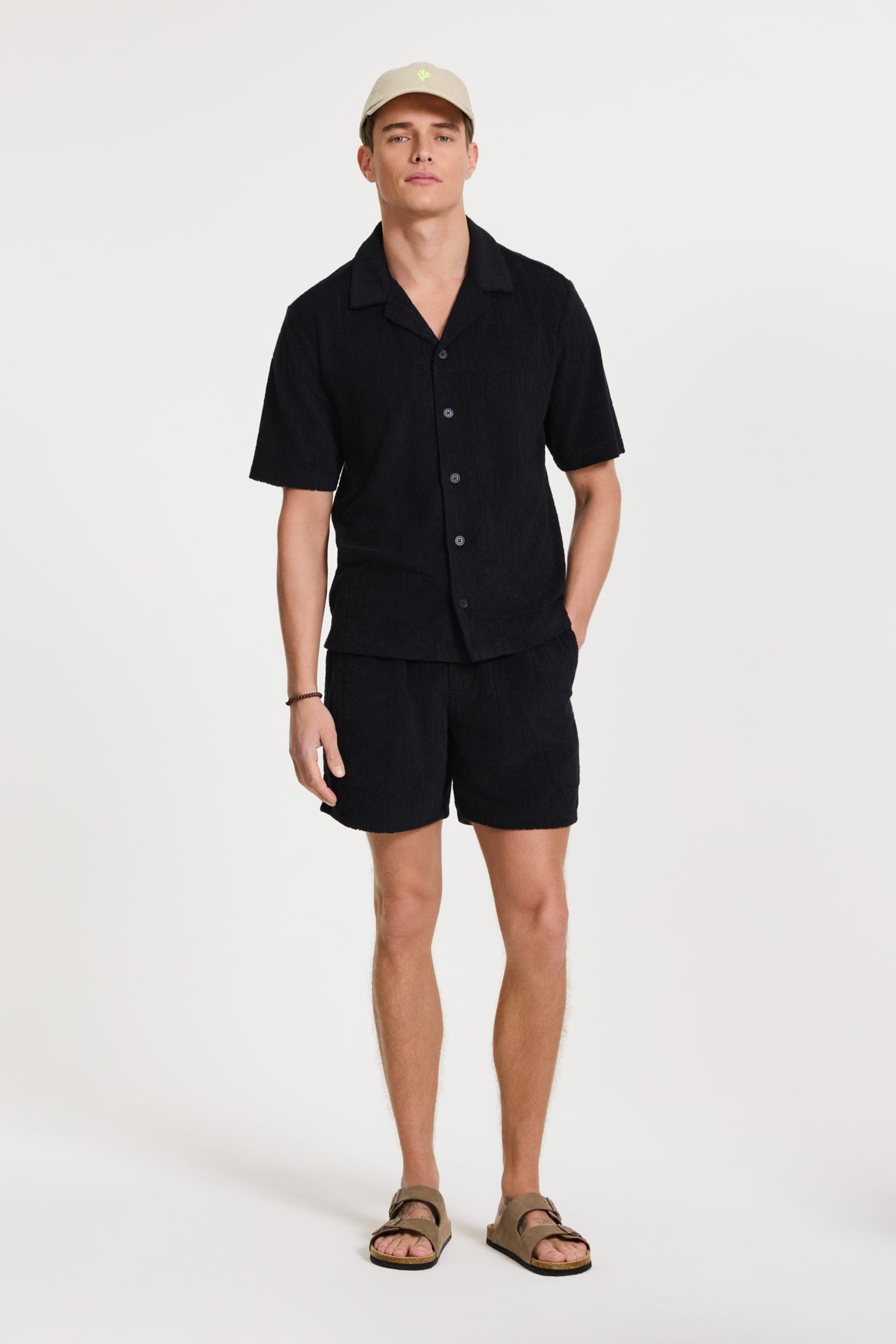 TONY TOWELING SHORTS GEO SUN BLACK GEO SUN 5
