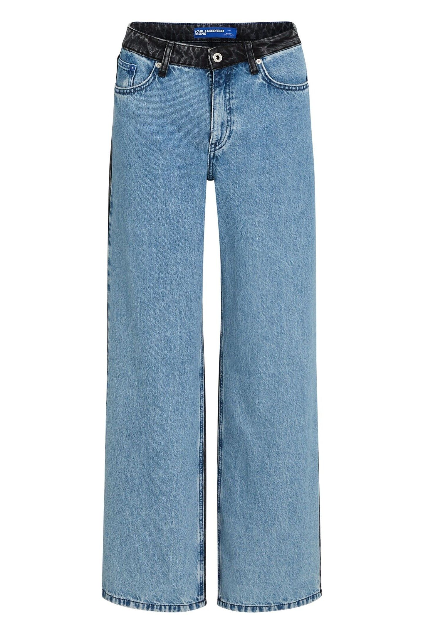 RELAXED BLOCK DENIM WASHED LIGHT BLUE BLACK 3