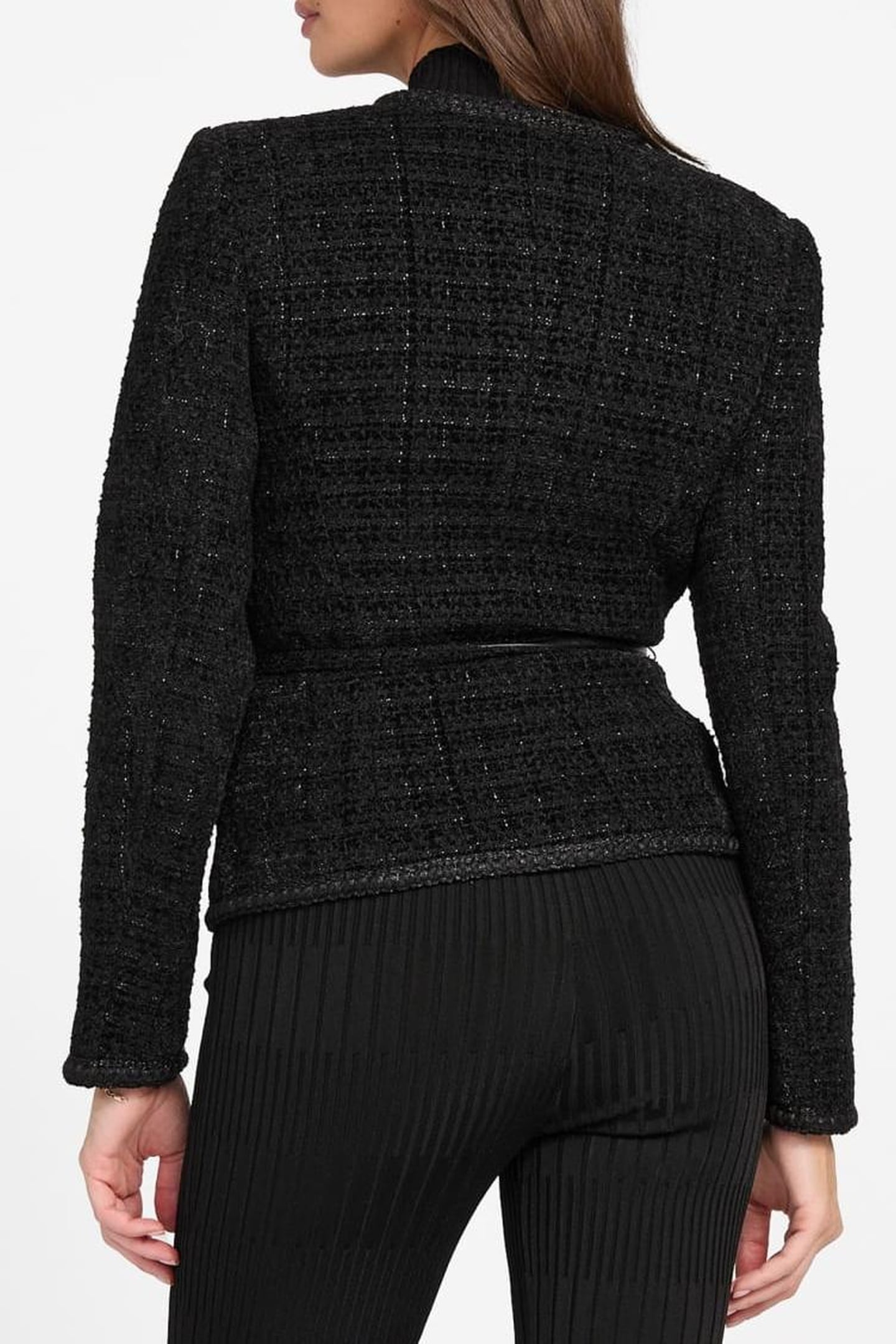 SUE BELTED BLAZER JET BLACK A996 7