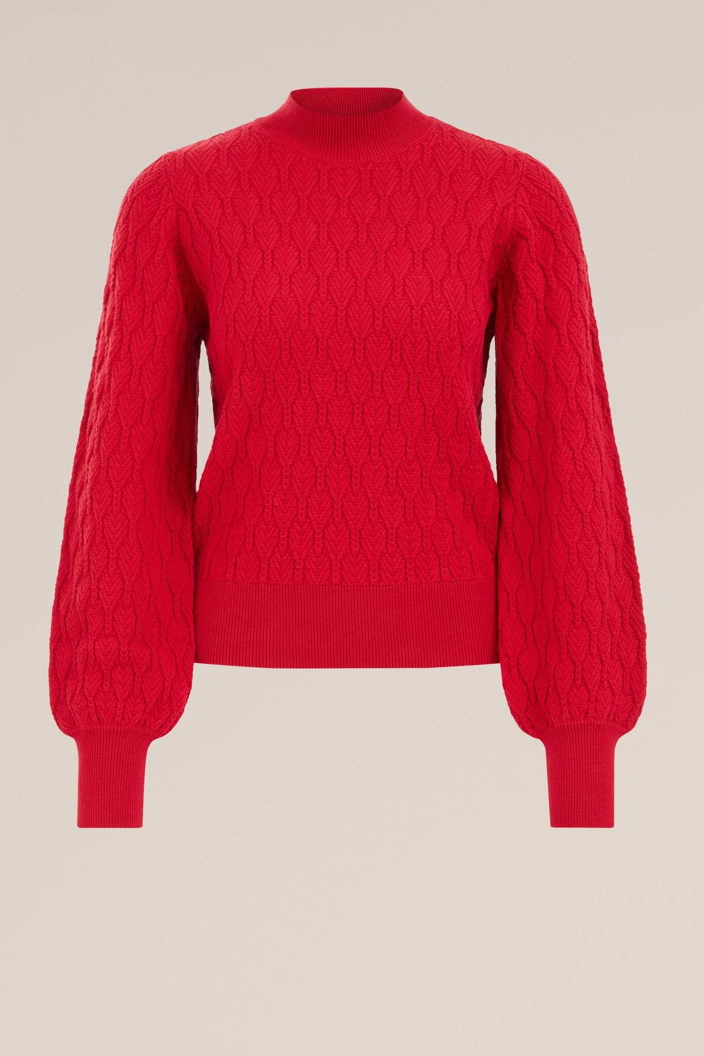 KNITTED PULLOVER FIRE RED 4