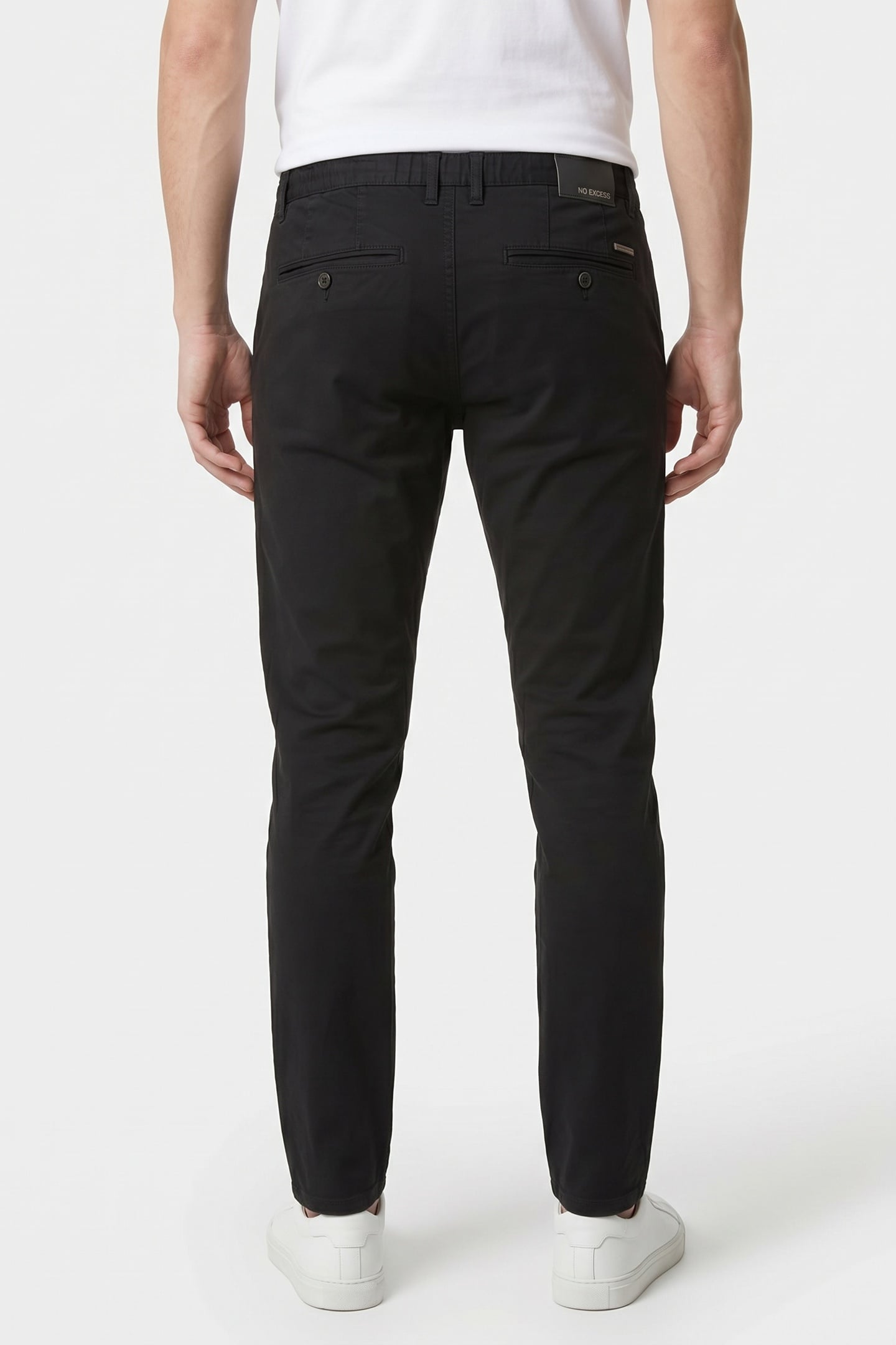 PANTS STRETCH GARMENT DYED BLACK 2
