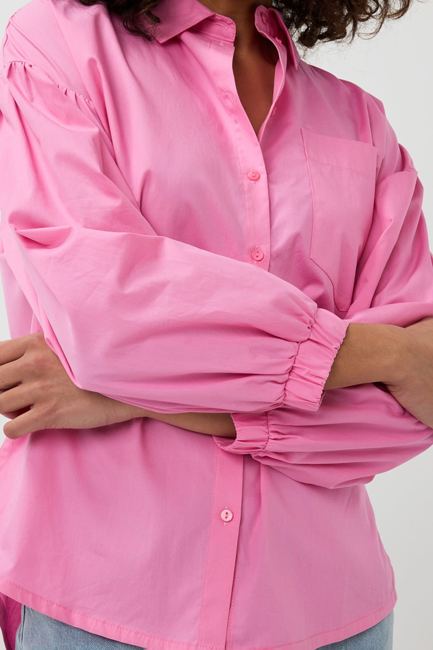 BLOUSE OVERSIZED POPLIN ROSE 7