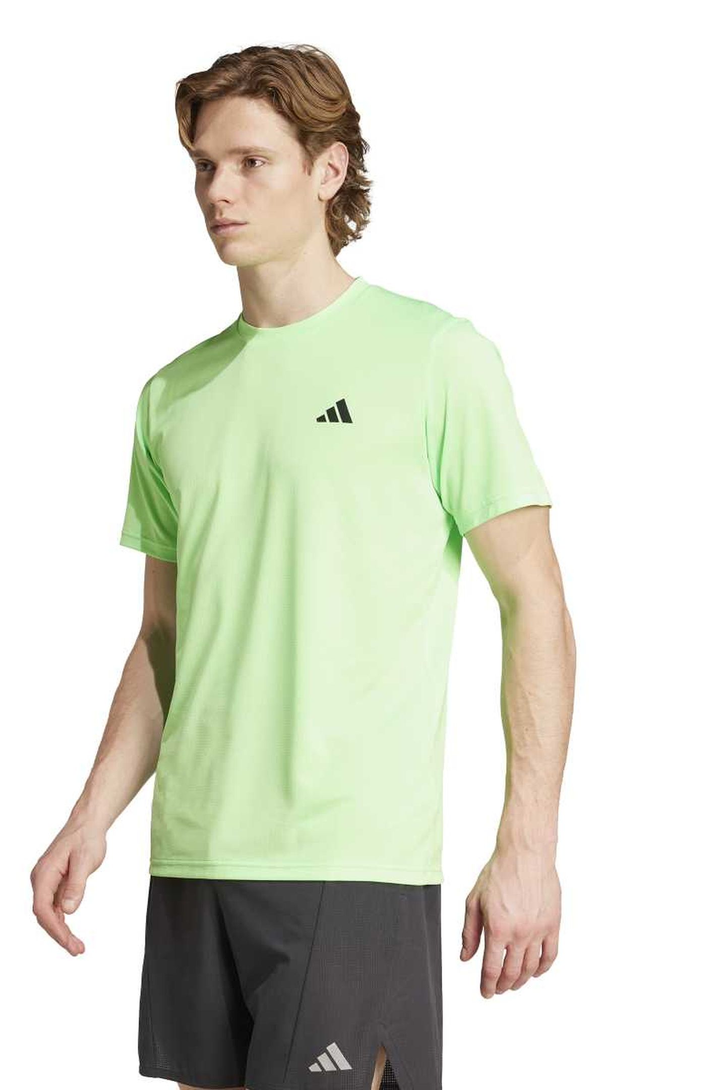UNISEX PERFORMANCE TRAIN ESSENTIALS TRAINING T-SHIRT LIME BU 1