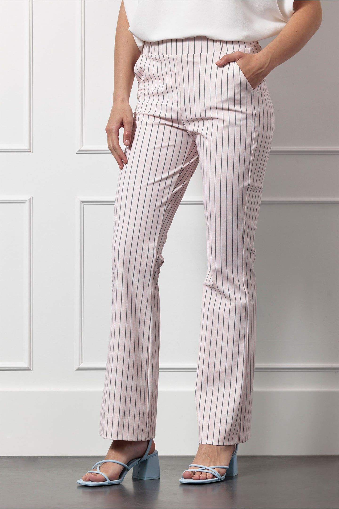 FLAIR PINSTRIPE LIGHT PINK/DARK BLUE 1