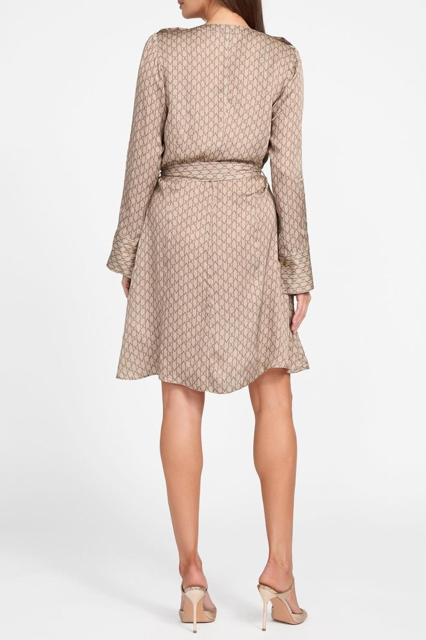 BRITNEY LS SHORT DRESS MONOGRAM COMBO VELVE 6