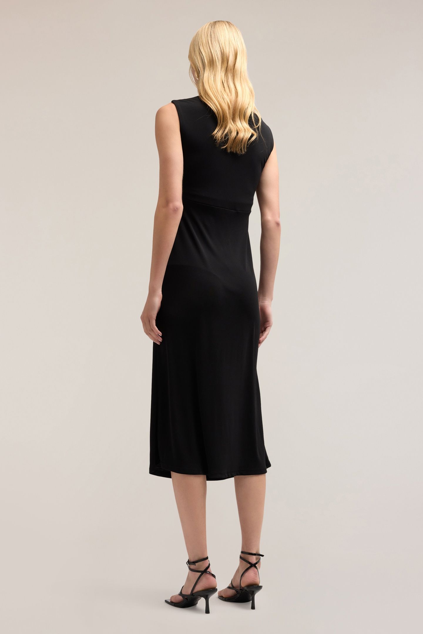 JERSEY DRESS WITH KNOT BLACK 2