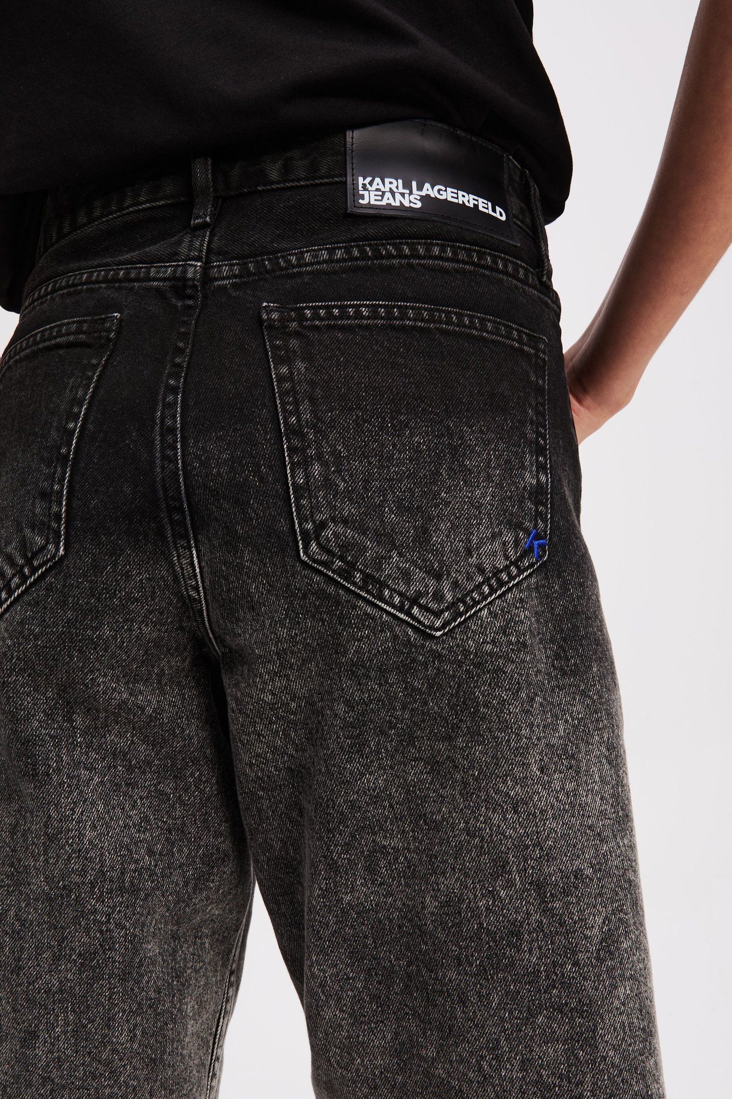 OMBRE DENIM SHORT WASHED BLACK OMBRE 3