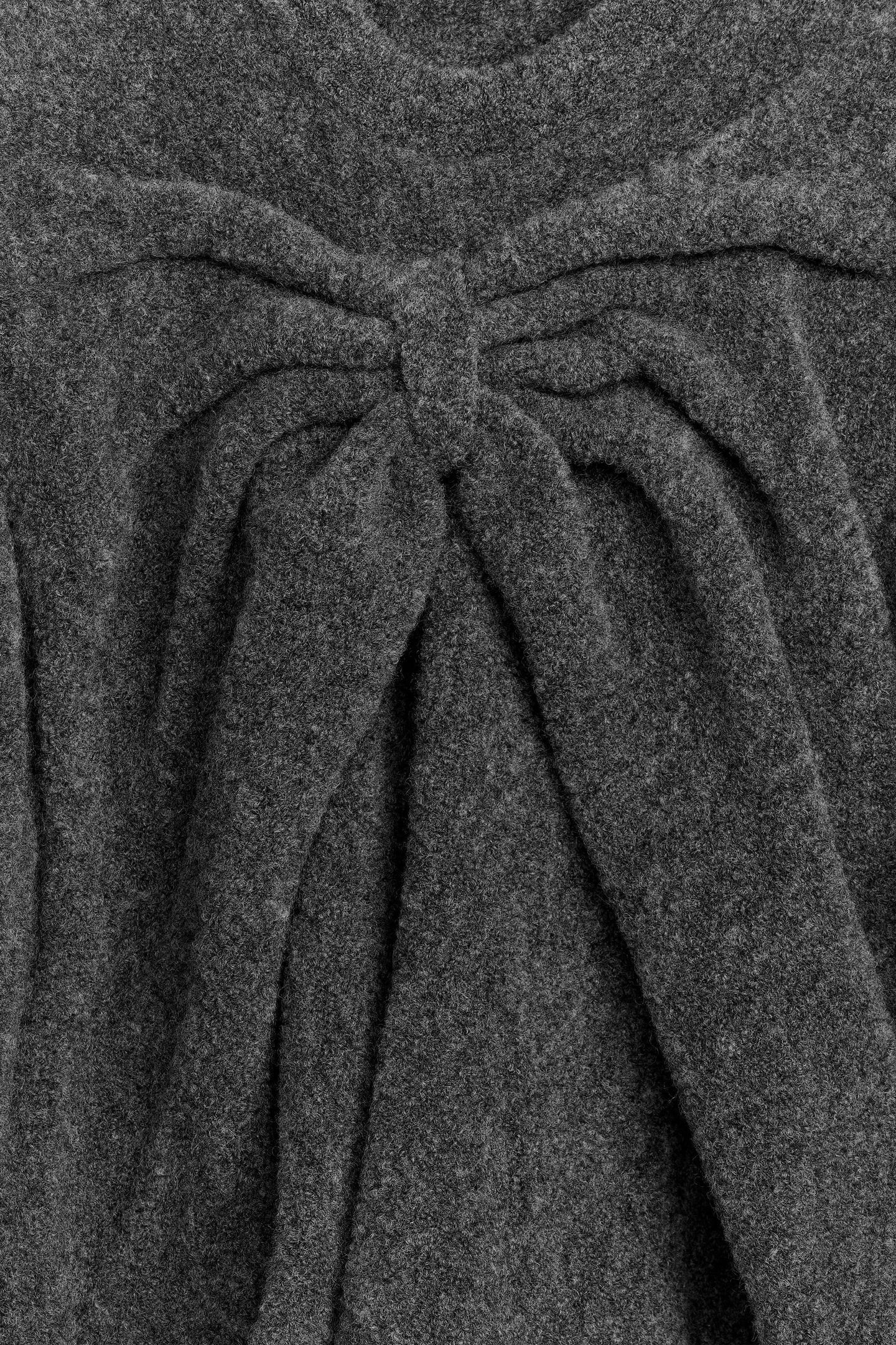 CLOTHILDE BOW SWEATER GREY 4