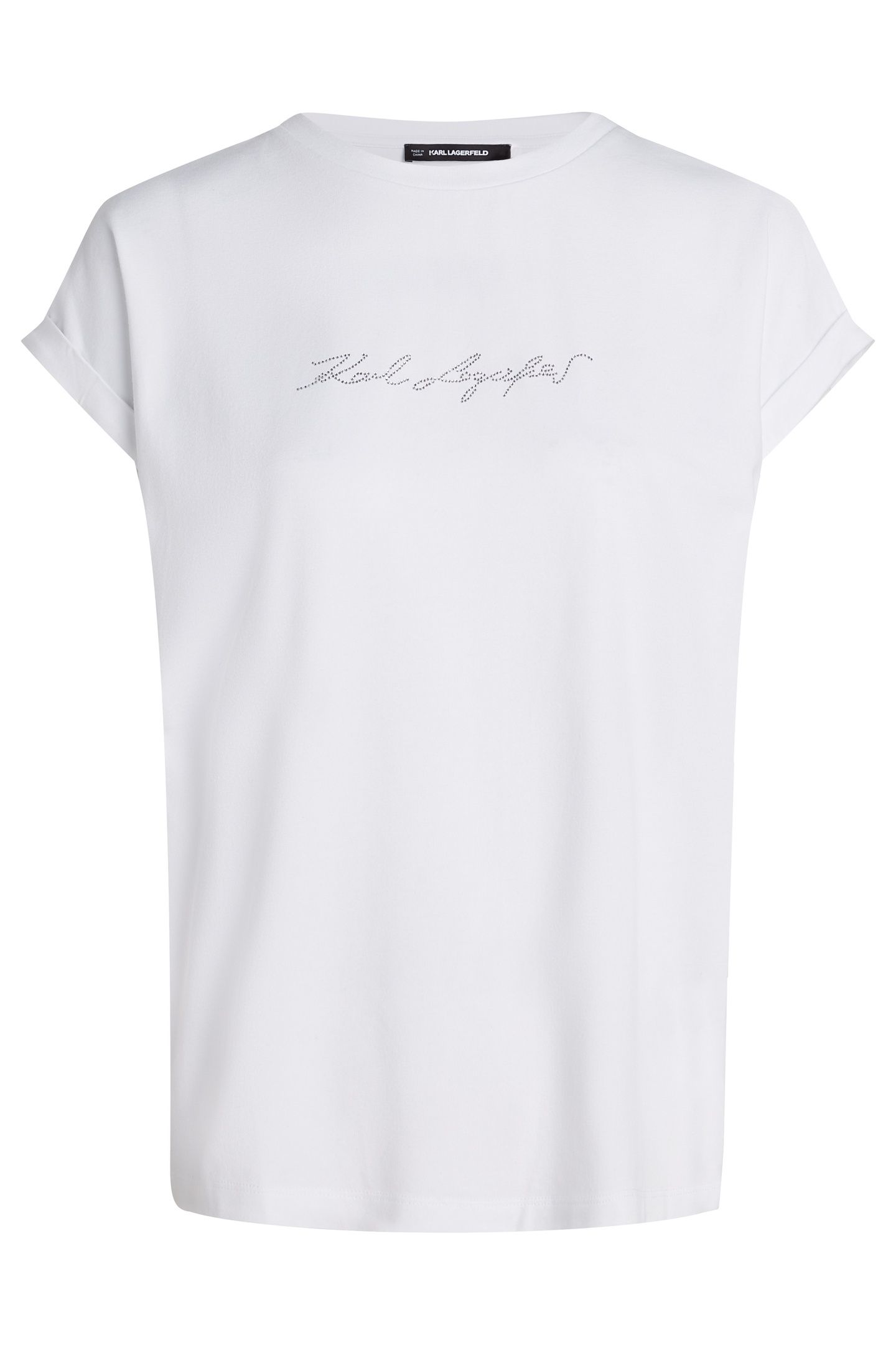 SIGNATURE RHINESTONE T-SHIRT WHITE 3